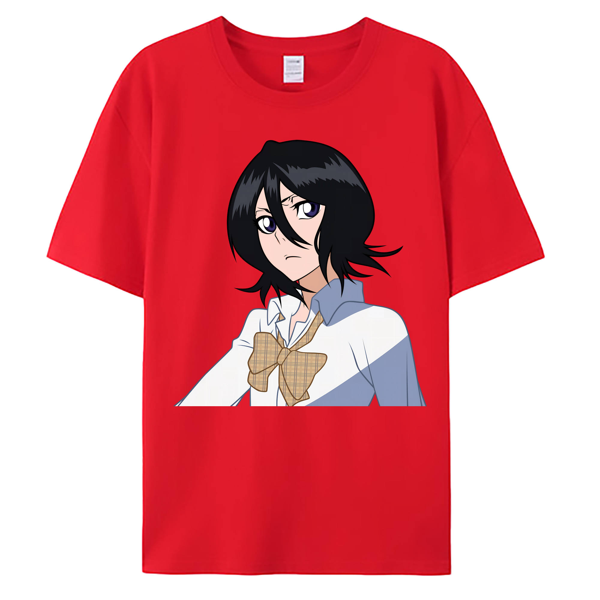 （画像用） ブリーチ 朽木ルキア BLEACH Kuchiki Rukia 綿100％ メンズ半袖Tシャツ｜肌触りやわらか＆通気性