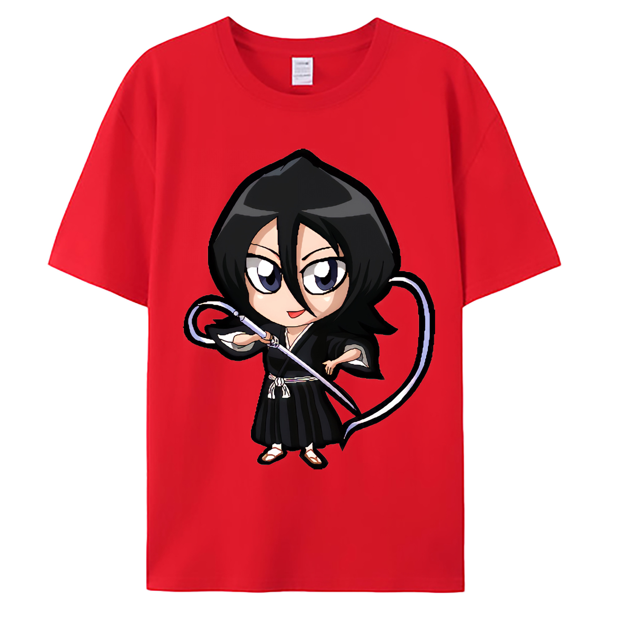 （画像用） ブリーチ 朽木ルキア BLEACH Kuchiki Rukia 綿100％ メンズ半袖Tシャツ｜肌触りやわらか＆通気性