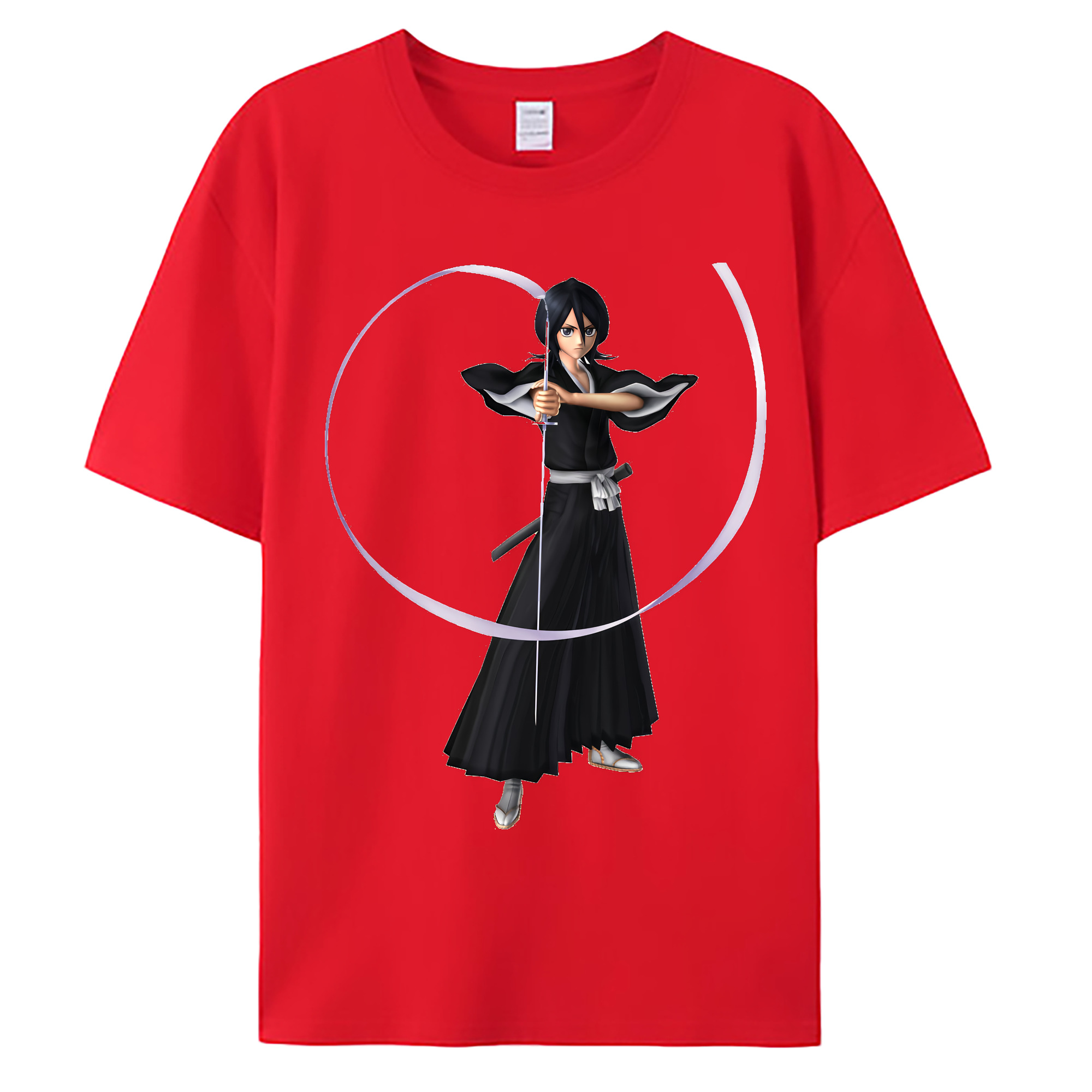 （画像用） ブリーチ 朽木ルキア BLEACH Kuchiki Rukia 綿100％ メンズ半袖Tシャツ｜肌触りやわらか＆通気性