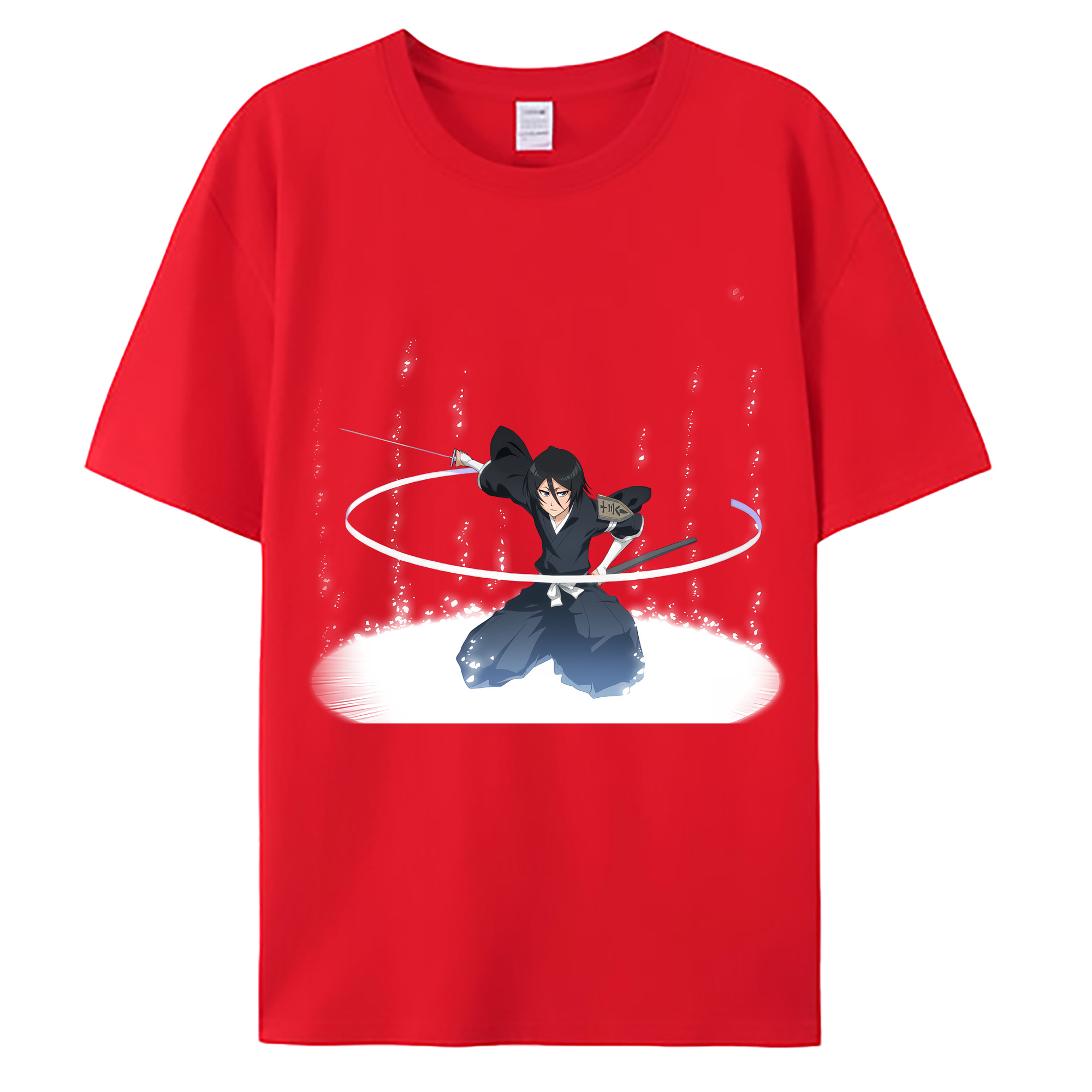 （画像用） ブリーチ 朽木ルキア BLEACH Kuchiki Rukia 綿100％ メンズ半袖Tシャツ｜肌触りやわらか＆通気性