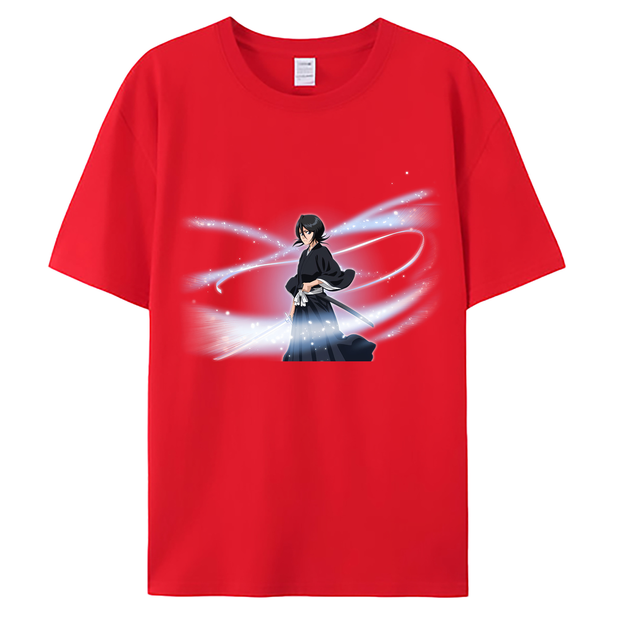 （画像用） ブリーチ 朽木ルキア BLEACH Kuchiki Rukia 綿100％ メンズ半袖Tシャツ｜肌触りやわらか＆通気性