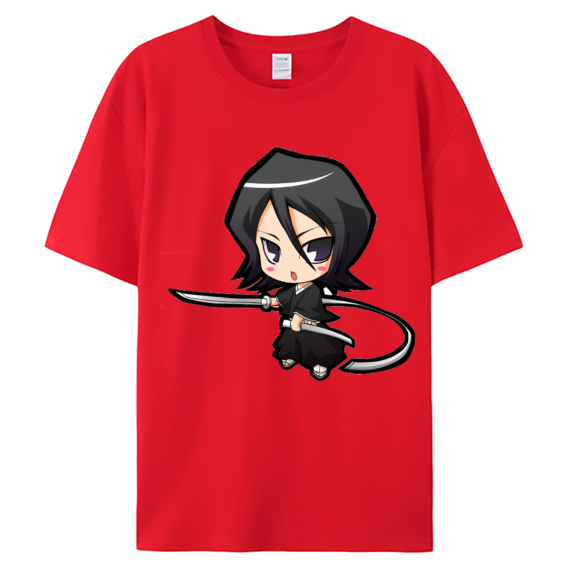 （画像用） ブリーチ 朽木ルキア BLEACH Kuchiki Rukia 綿100％ メンズ半袖Tシャツ｜肌触りやわらか＆通気性