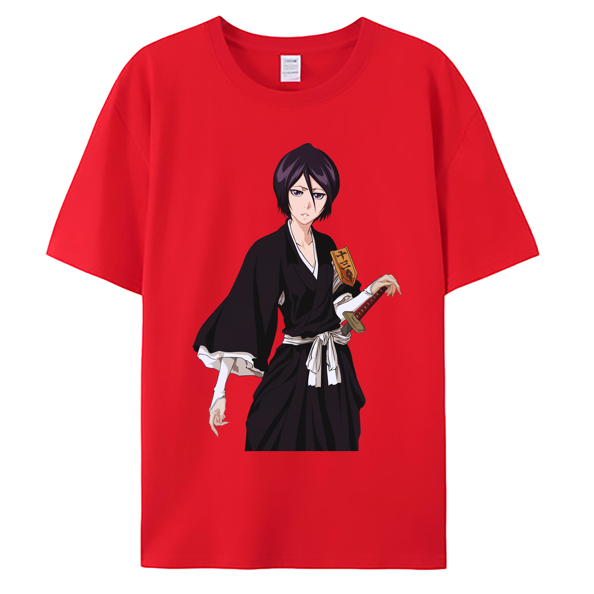 （画像用） ブリーチ 朽木ルキア BLEACH Kuchiki Rukia 綿100％ メンズ半袖Tシャツ｜肌触りやわらか＆通気性