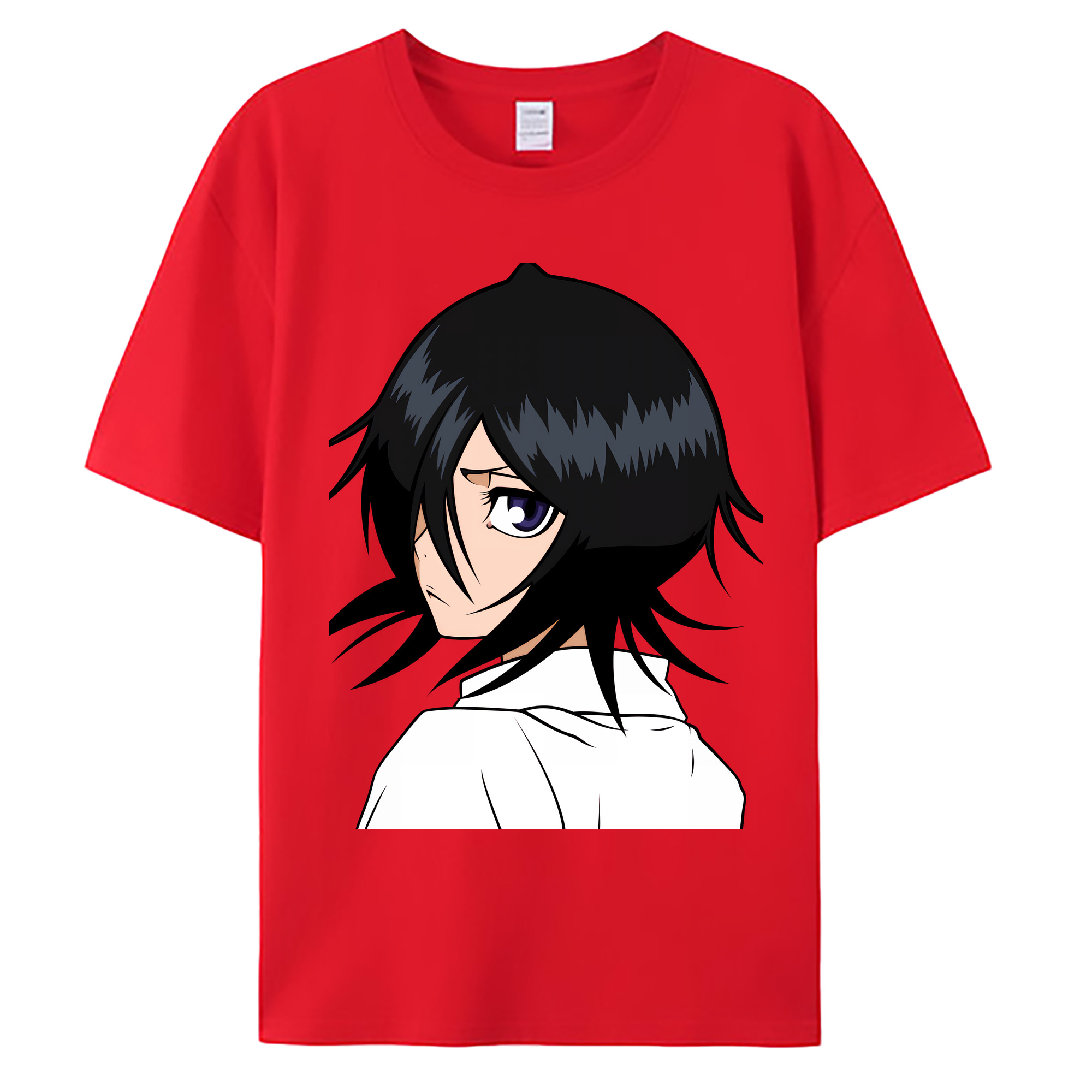 （画像用） ブリーチ 朽木ルキア BLEACH Kuchiki Rukia 綿100％ メンズ半袖Tシャツ｜肌触りやわらか＆通気性