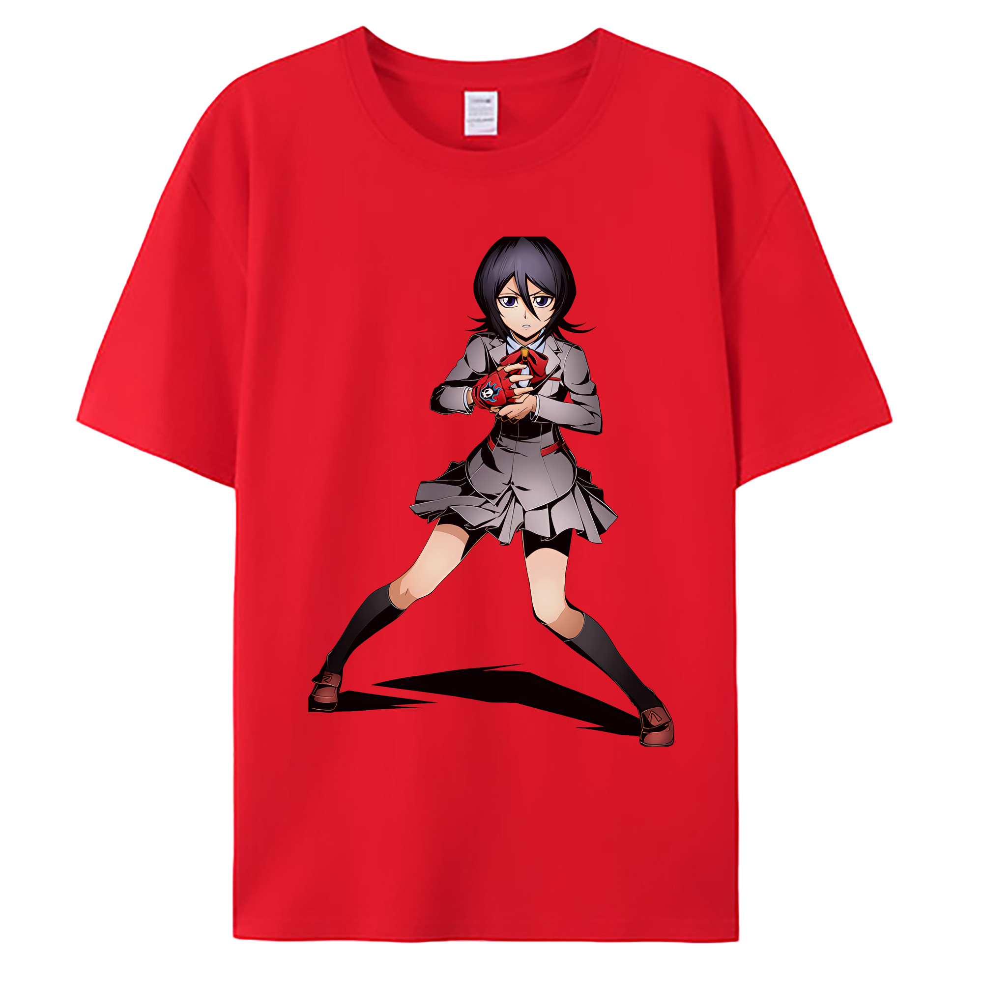 （画像用） ブリーチ 朽木ルキア BLEACH Kuchiki Rukia 綿100％ メンズ半袖Tシャツ｜肌触りやわらか＆通気性