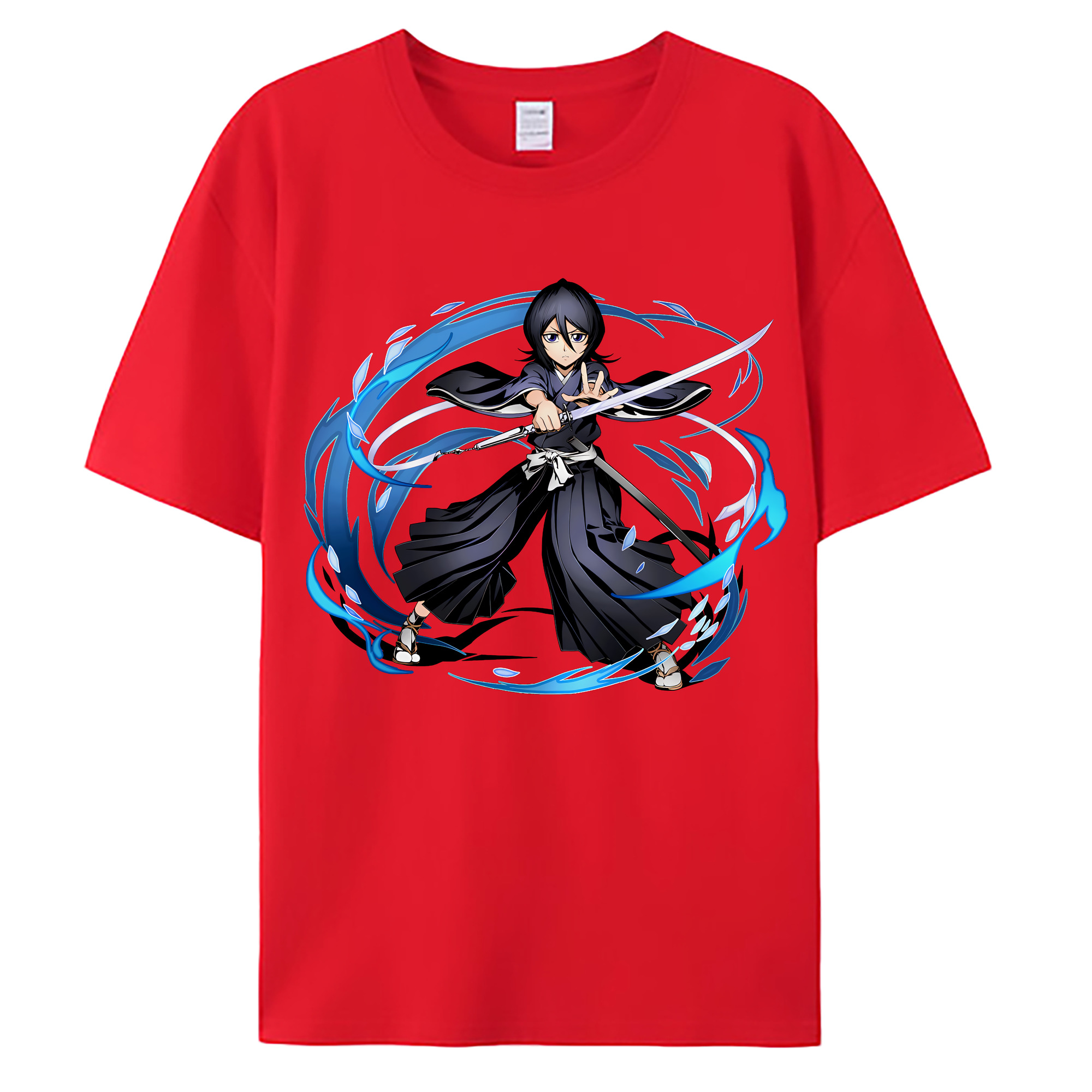 （画像用） ブリーチ 朽木ルキア BLEACH Kuchiki Rukia 綿100％ メンズ半袖Tシャツ｜肌触りやわらか＆通気性