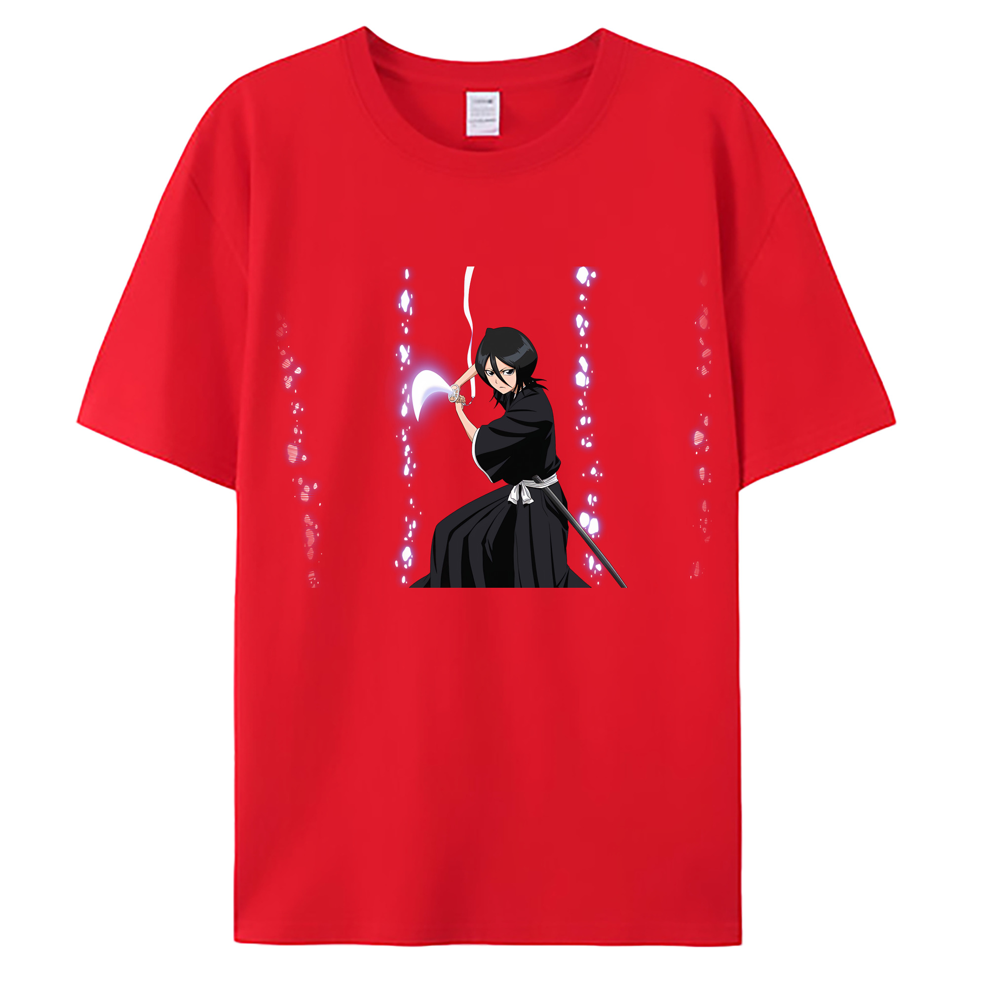 （画像用） ブリーチ 朽木ルキア BLEACH Kuchiki Rukia 綿100％ メンズ半袖Tシャツ｜肌触りやわらか＆通気性
