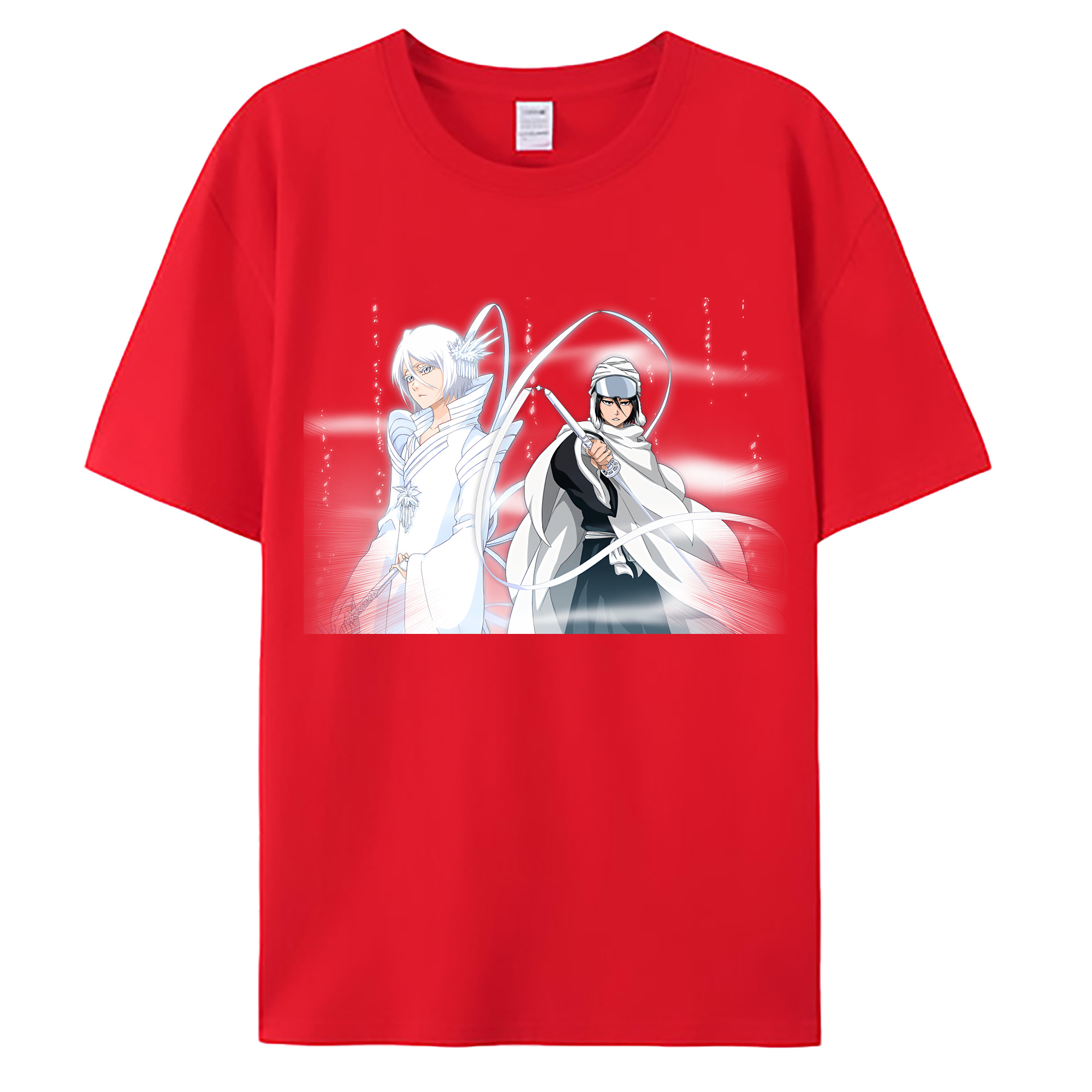 （画像用） ブリーチ 朽木ルキア BLEACH Kuchiki Rukia 綿100％ メンズ半袖Tシャツ｜肌触りやわらか＆通気性