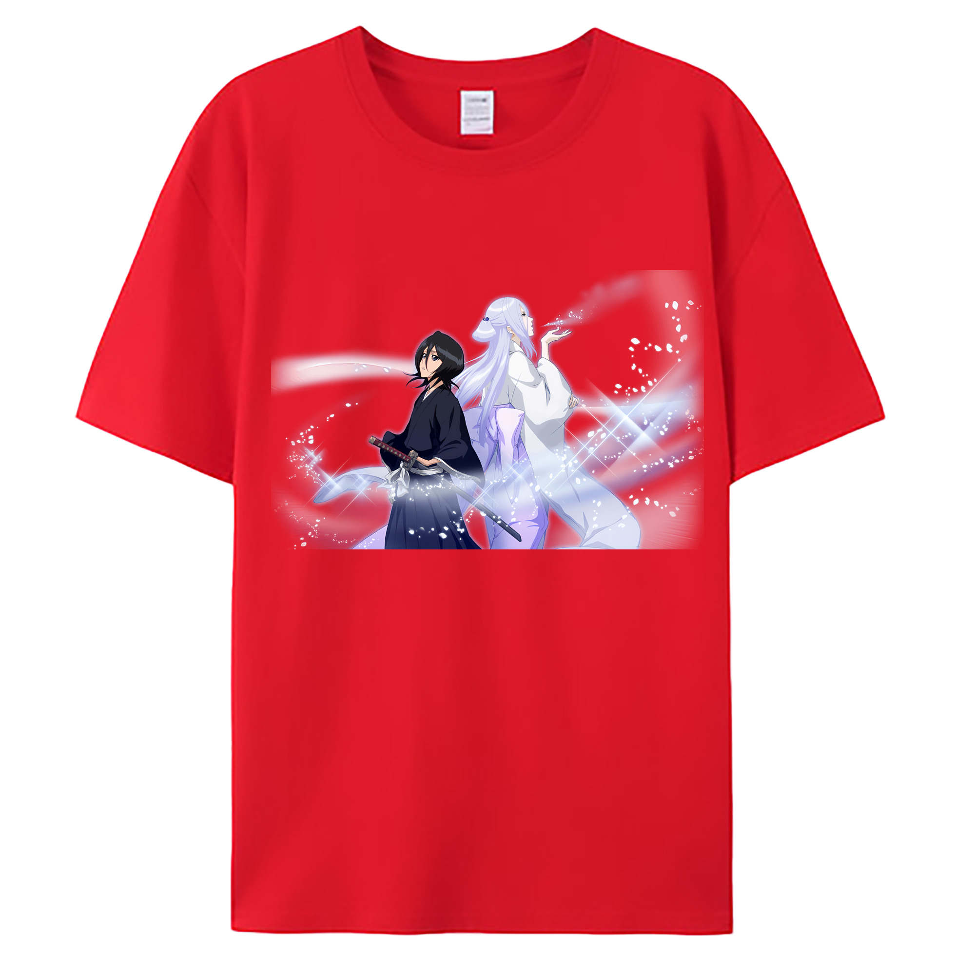 （画像用） ブリーチ 朽木ルキア BLEACH Kuchiki Rukia 綿100％ メンズ半袖Tシャツ｜肌触りやわらか＆通気性