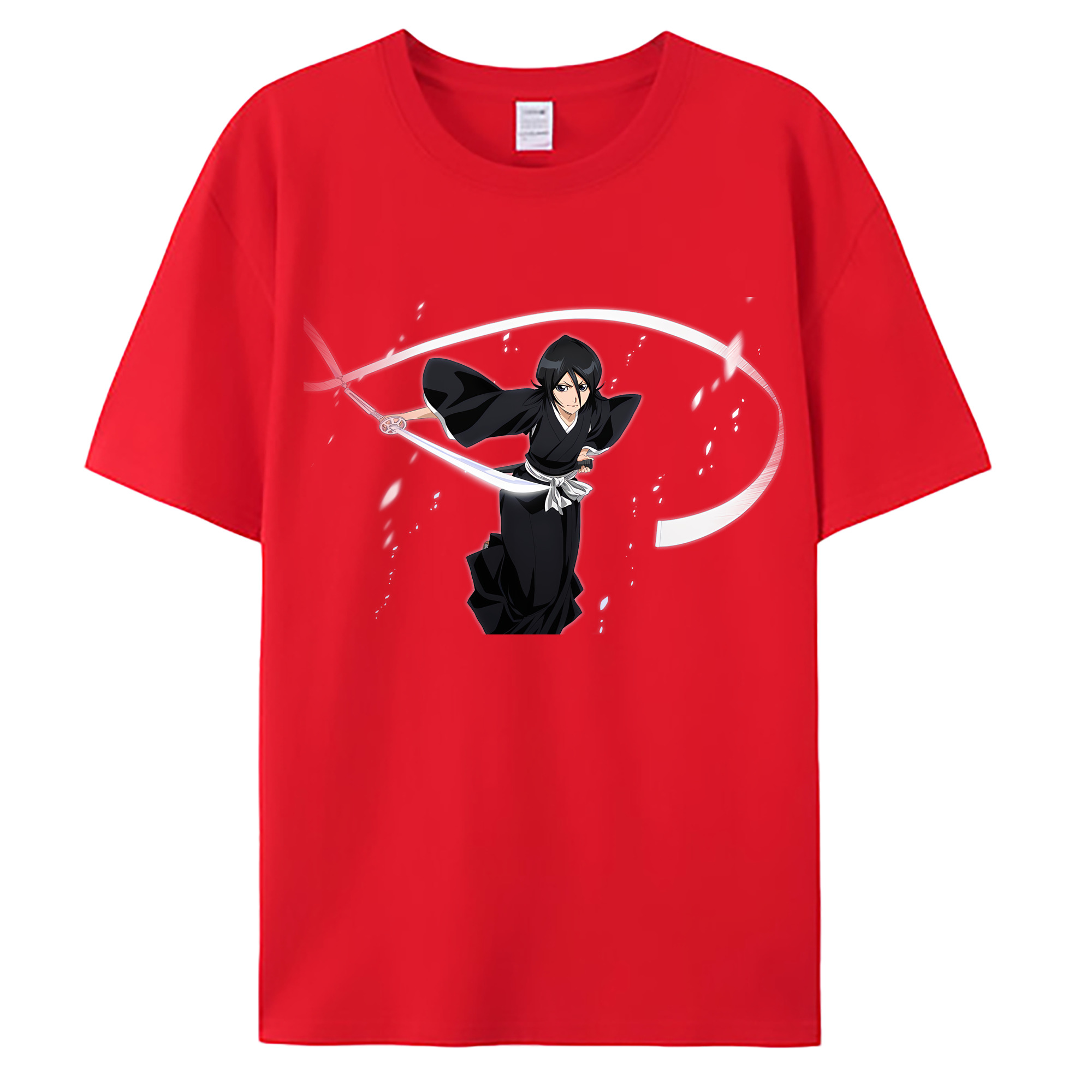 （画像用） ブリーチ 朽木ルキア BLEACH Kuchiki Rukia 綿100％ メンズ半袖Tシャツ｜肌触りやわらか＆通気性