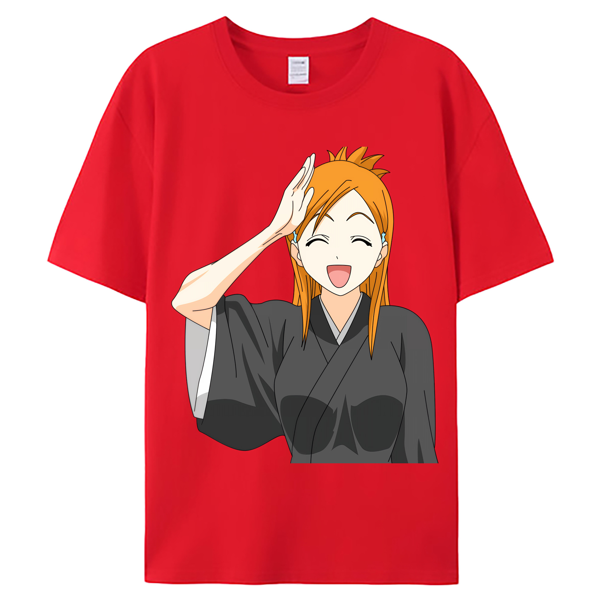 （画像用） ブリーチ 井上織姫（いのうえおりひめ） BLEACH Inoue Orihime 綿100％ メンズ半袖Tシャツ｜肌触りやわらか＆通気性