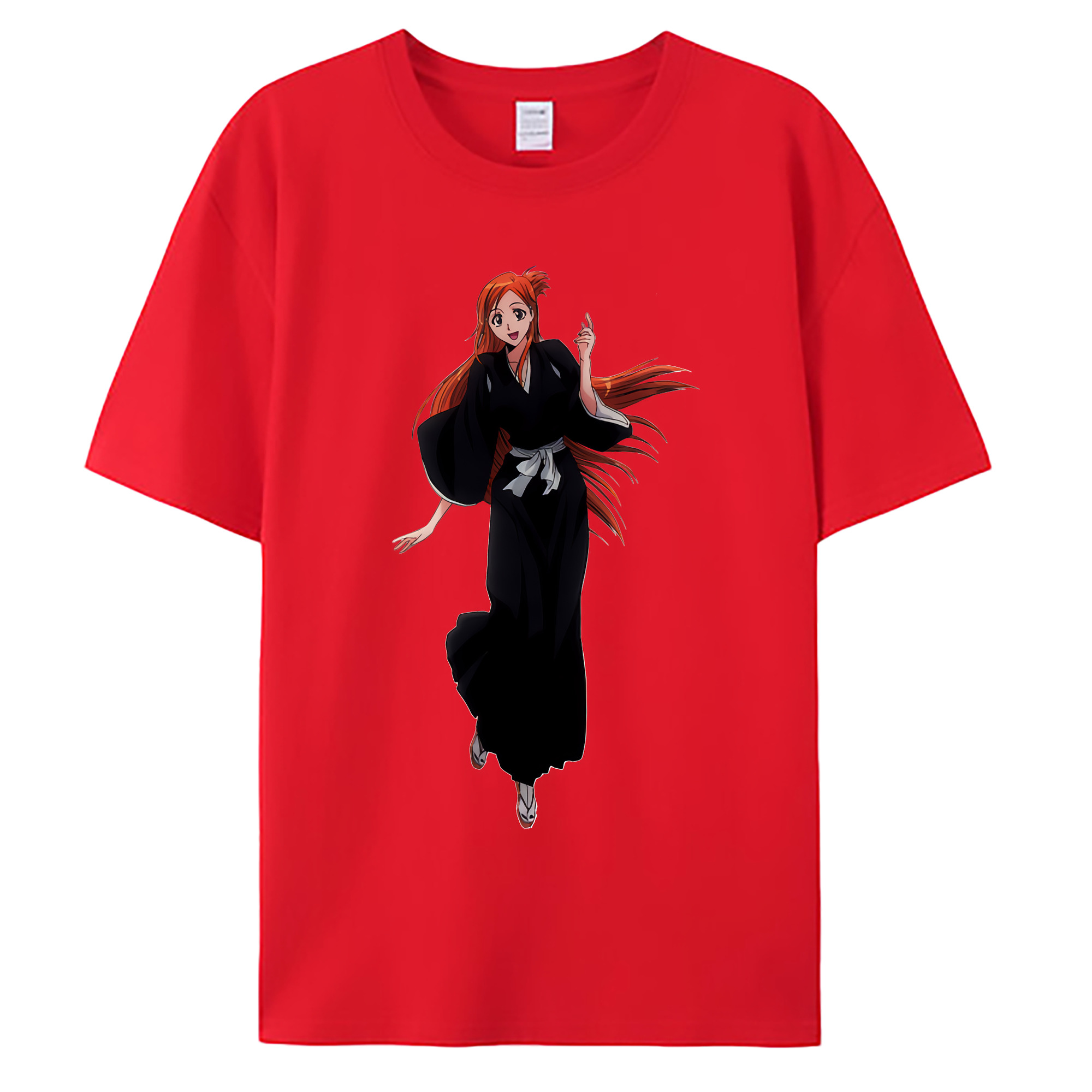 （画像用） ブリーチ 井上織姫（いのうえおりひめ） BLEACH Inoue Orihime 綿100％ メンズ半袖Tシャツ｜肌触りやわらか＆通気性