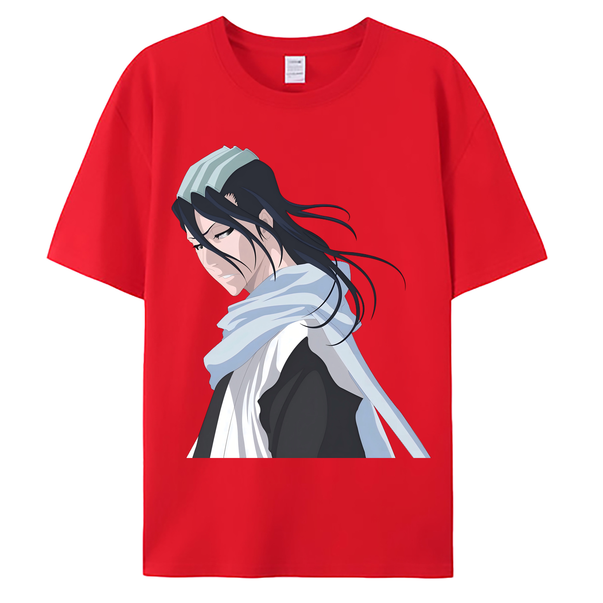 （画像用） ブリーチ くちき びゃくや BLEACH Kuchiki Byakuya 綿100％ メンズ半袖Tシャツ｜肌触りやわらか＆通気性