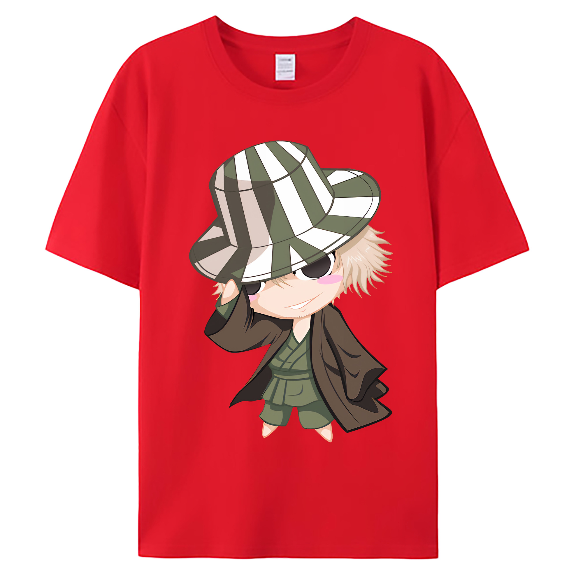 （画像用） "ブリーチ 浦原 喜助（うらはら きすけ） BLEACH Urahara Kisuke " 綿100％ メンズ半袖Tシャツ｜肌触りやわらか＆通気性