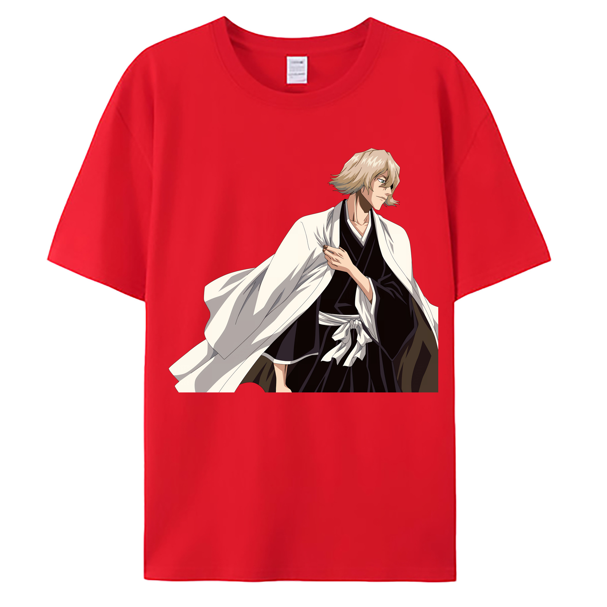 （画像用） "ブリーチ 浦原 喜助（うらはら きすけ） BLEACH Urahara Kisuke " 綿100％ メンズ半袖Tシャツ｜肌触りやわらか＆通気性