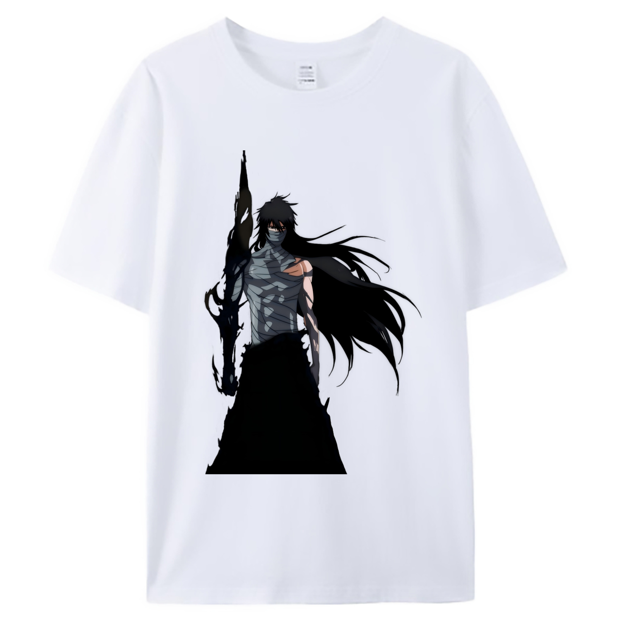（画像用） ブリーチ 黒崎一護（くろさき いちご）BLEACH Kurosaki Ichigo 綿100％ メンズ半袖Tシャツ｜肌触りやわらか＆通気性