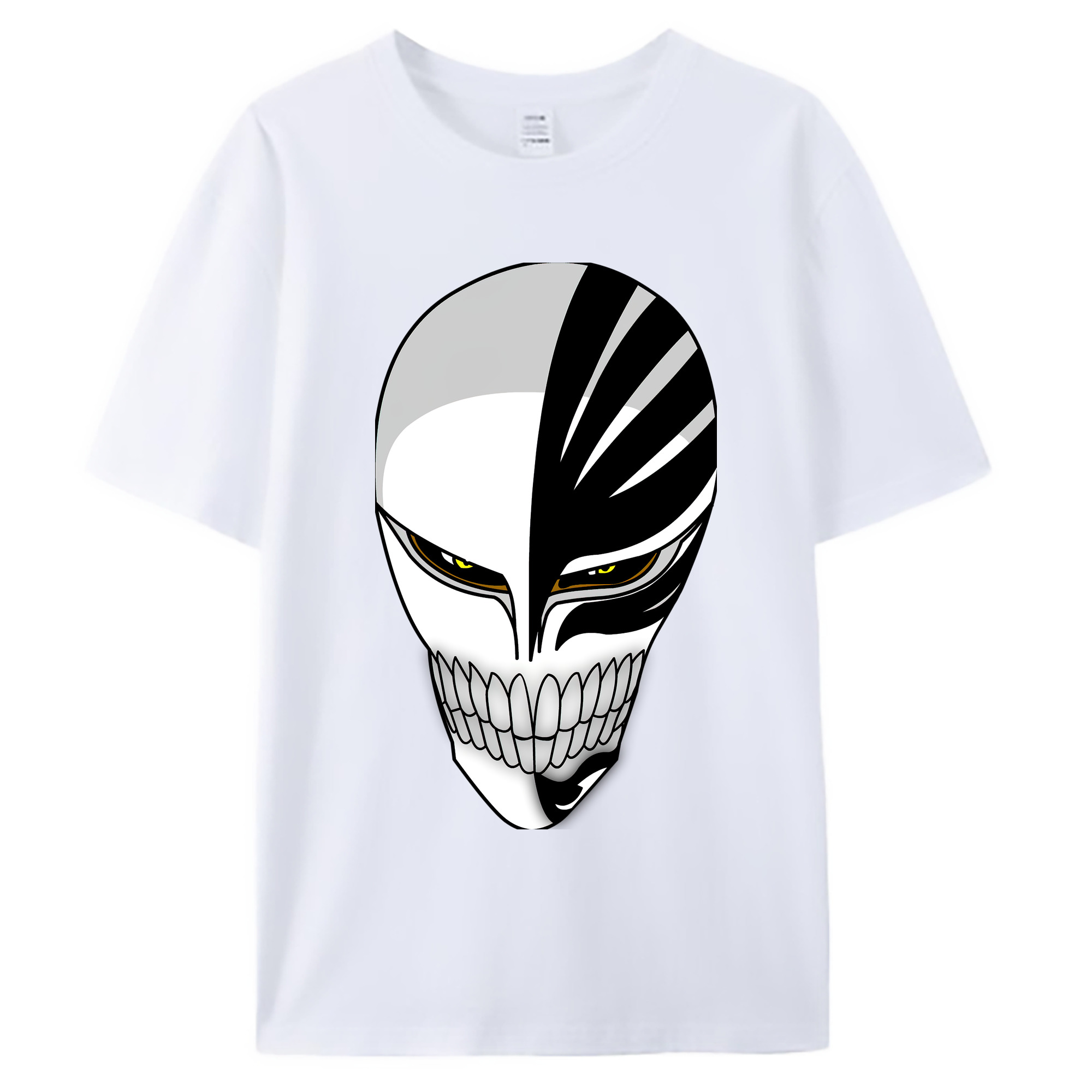 （画像用） ブリーチ 黒崎一護（くろさき いちご）BLEACH Kurosaki Ichigo 綿100％ メンズ半袖Tシャツ｜肌触りやわらか＆通気性