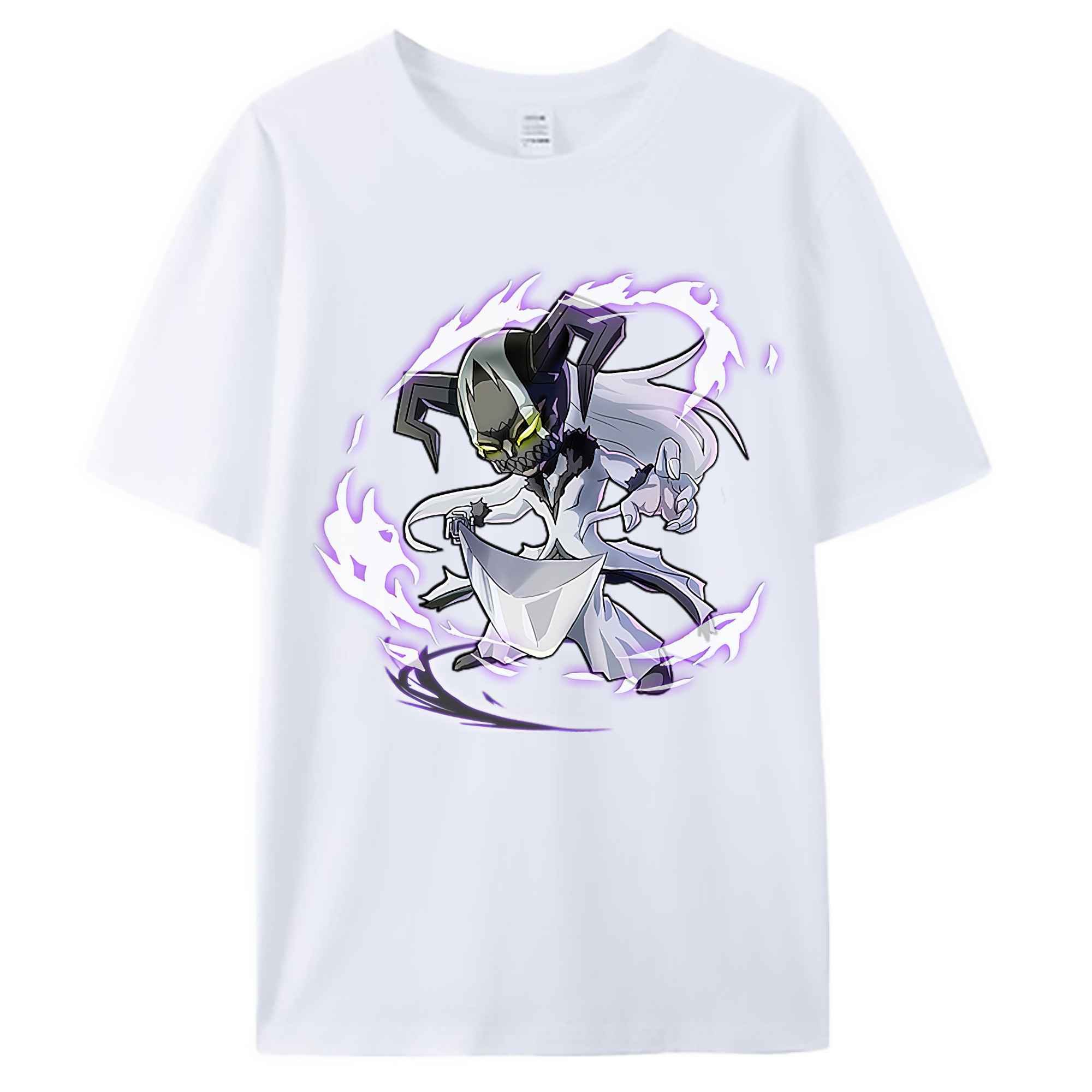 （画像用） ブリーチ 黒崎一護（くろさき いちご）BLEACH Kurosaki Ichigo 綿100％ メンズ半袖Tシャツ｜肌触りやわらか＆通気性