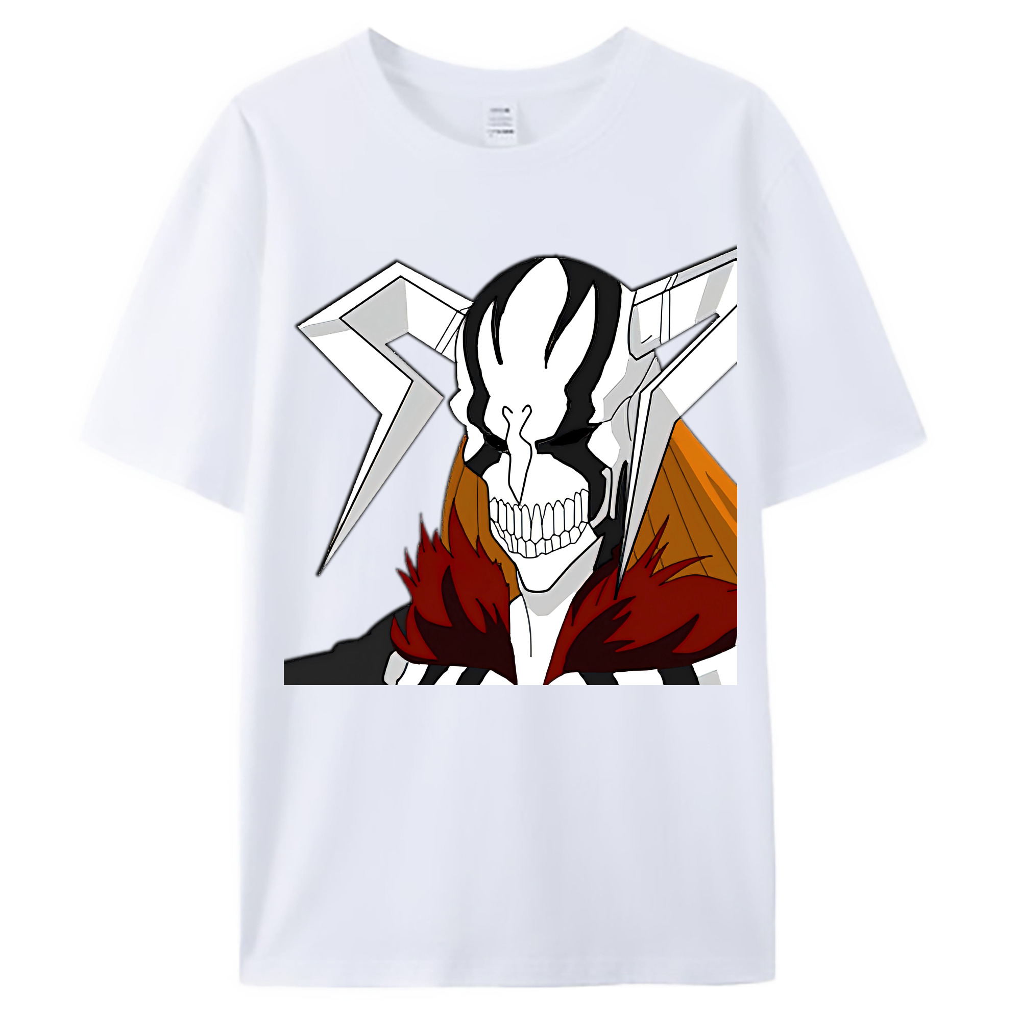 （画像用） ブリーチ 黒崎一護（くろさき いちご）BLEACH Kurosaki Ichigo 綿100％ メンズ半袖Tシャツ｜肌触りやわらか＆通気性