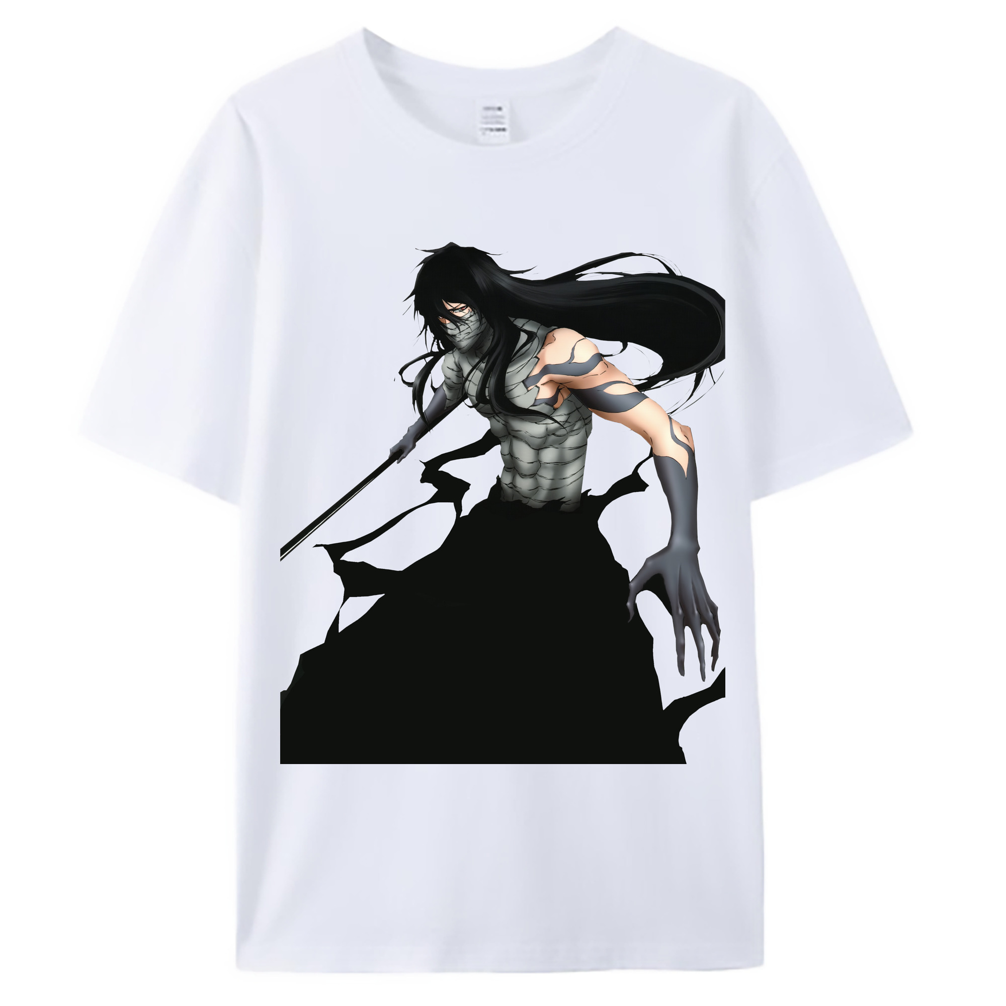 （画像用） ブリーチ 黒崎一護（くろさき いちご）BLEACH Kurosaki Ichigo 綿100％ メンズ半袖Tシャツ｜肌触りやわらか＆通気性