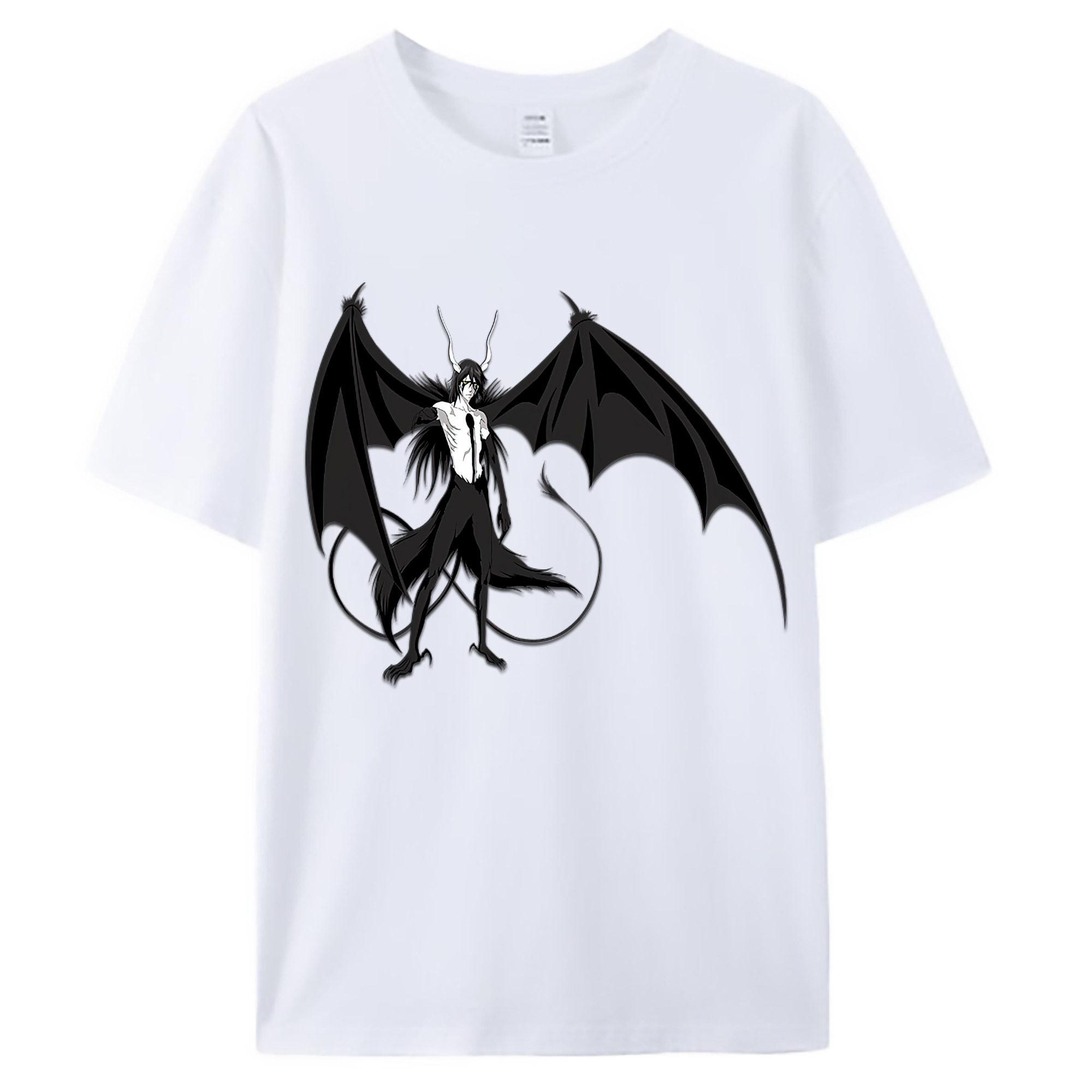 （画像用） ブリーチ ウルキオラ·シファー BLEACH Ulquiorra cifer 綿100％ メンズ半袖Tシャツ｜肌触りやわらか＆通気性