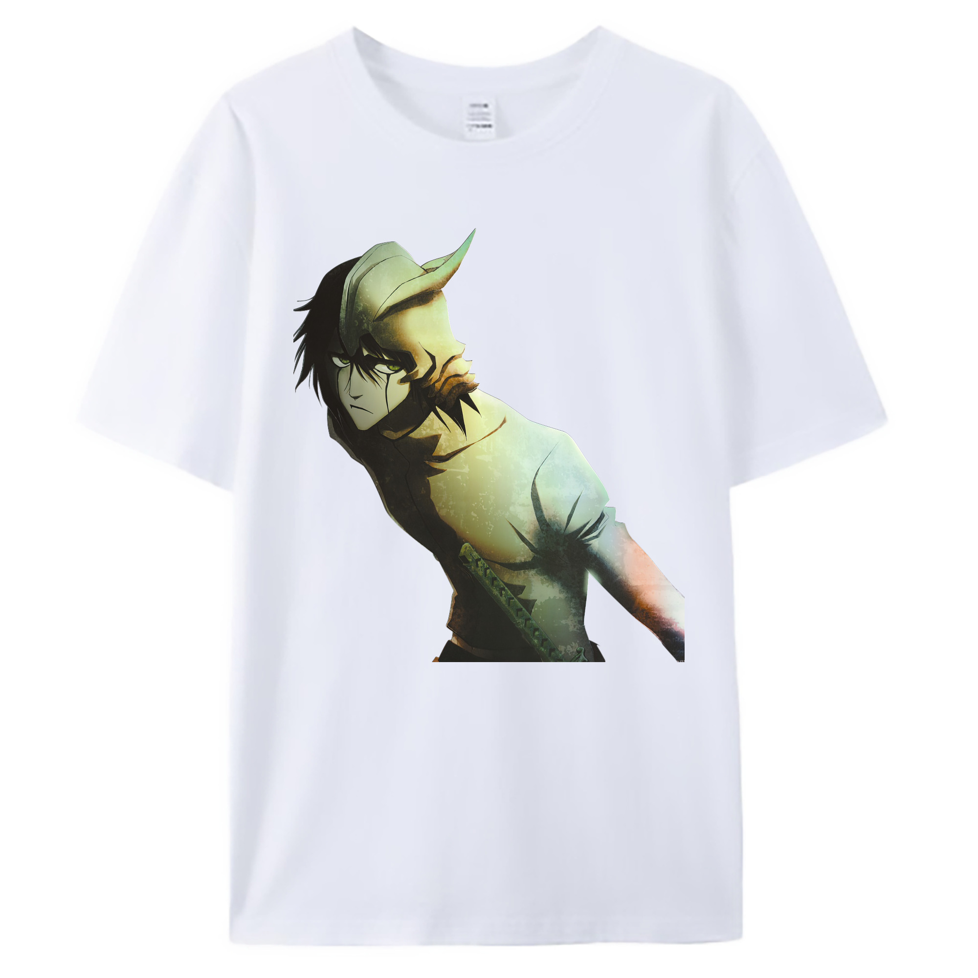 （画像用） ブリーチ ウルキオラ·シファー BLEACH Ulquiorra cifer 綿100％ メンズ半袖Tシャツ｜肌触りやわらか＆通気性