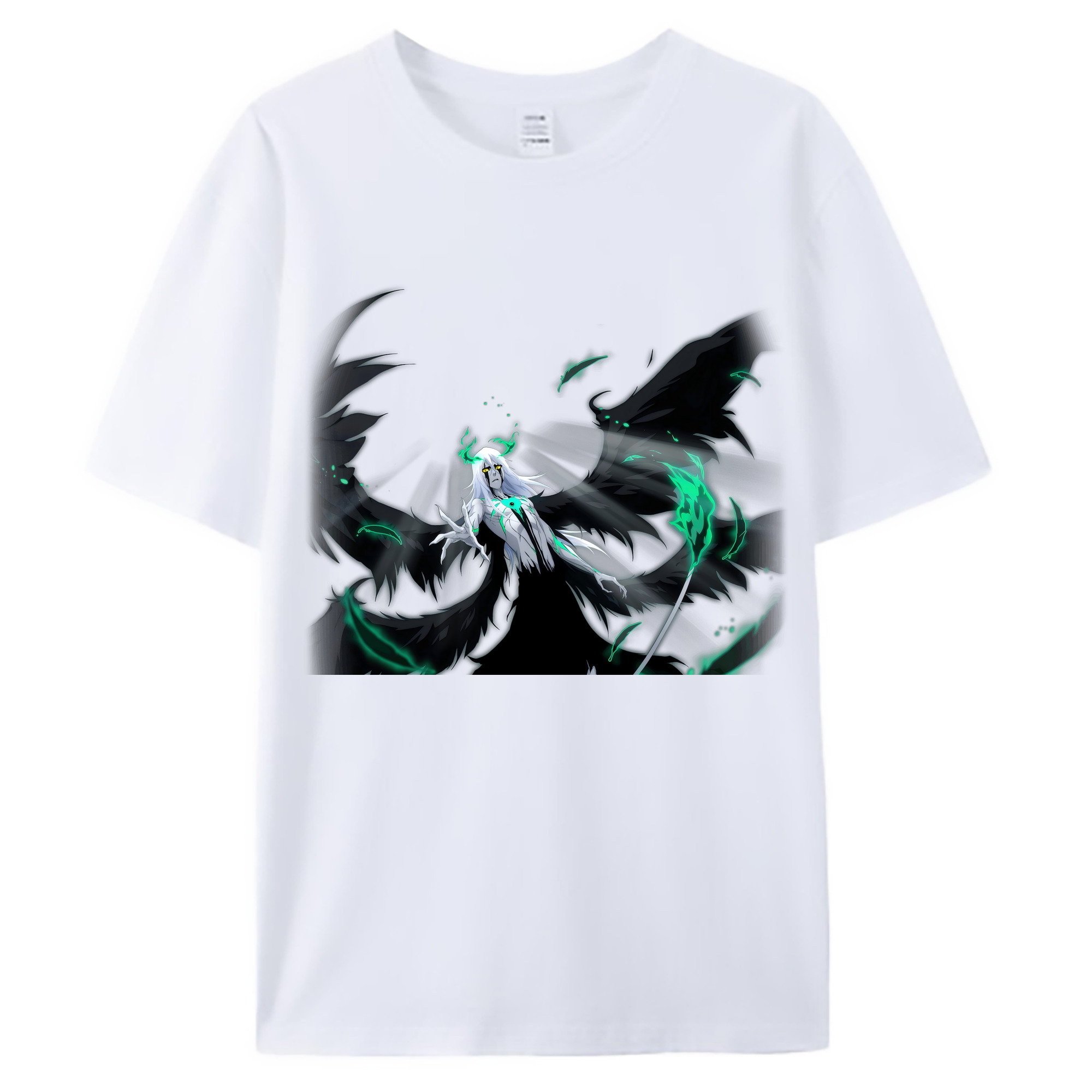 （画像用） ブリーチ ウルキオラ·シファー BLEACH Ulquiorra cifer 綿100％ メンズ半袖Tシャツ｜肌触りやわらか＆通気性