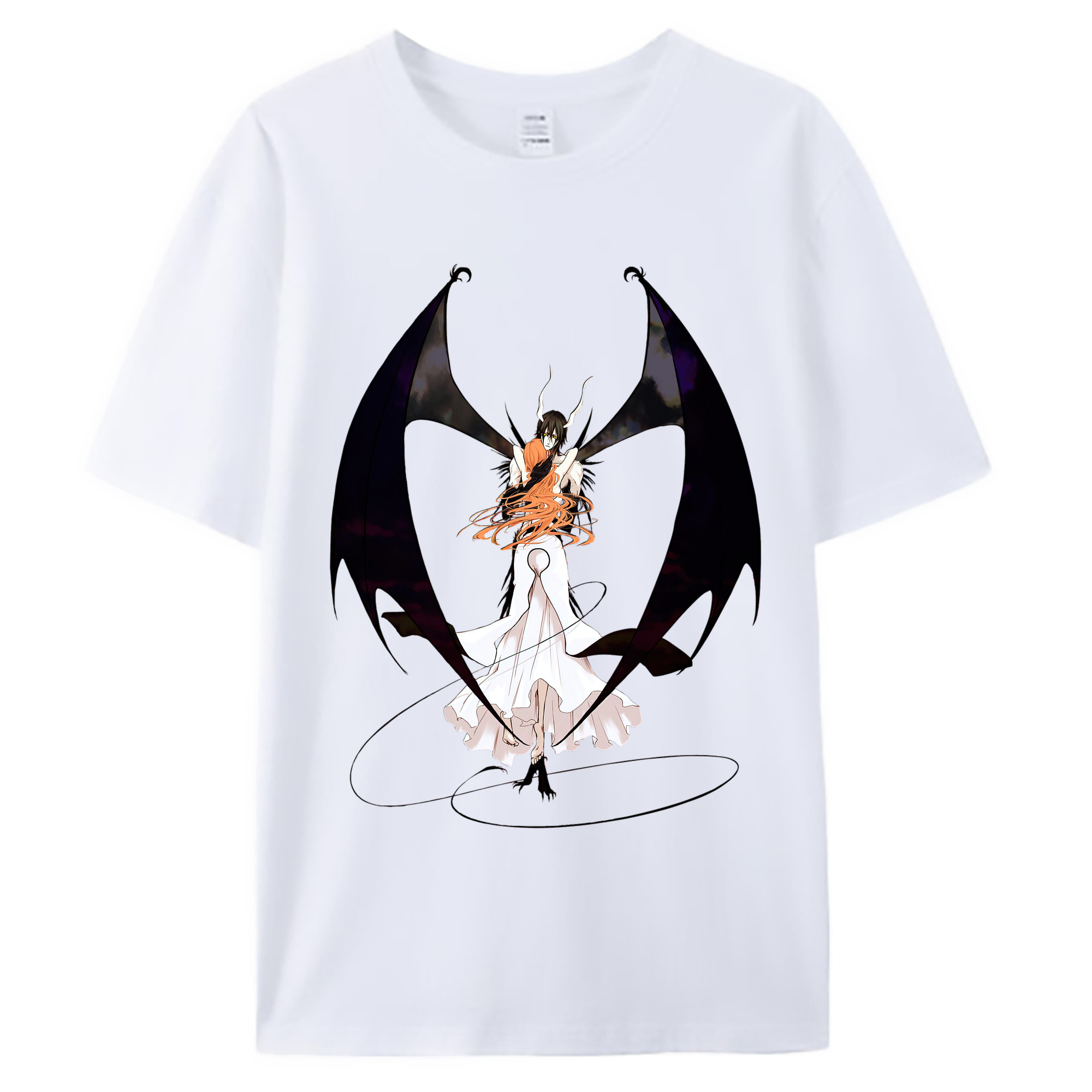 （画像用） ブリーチ ウルキオラ·シファー BLEACH Ulquiorra cifer 綿100％ メンズ半袖Tシャツ｜肌触りやわらか＆通気性