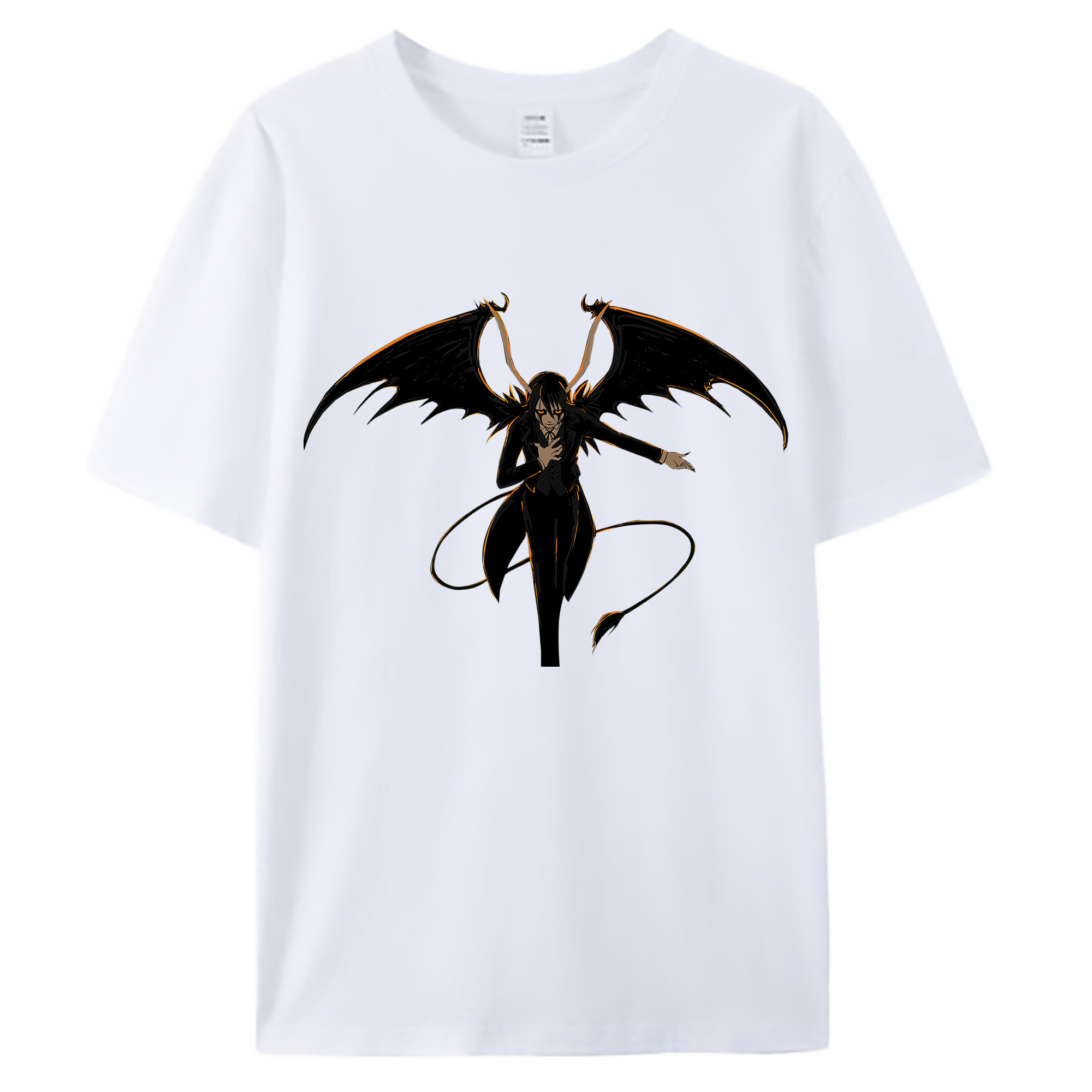 （画像用） ブリーチ ウルキオラ·シファー BLEACH Ulquiorra cifer 綿100％ メンズ半袖Tシャツ｜肌触りやわらか＆通気性