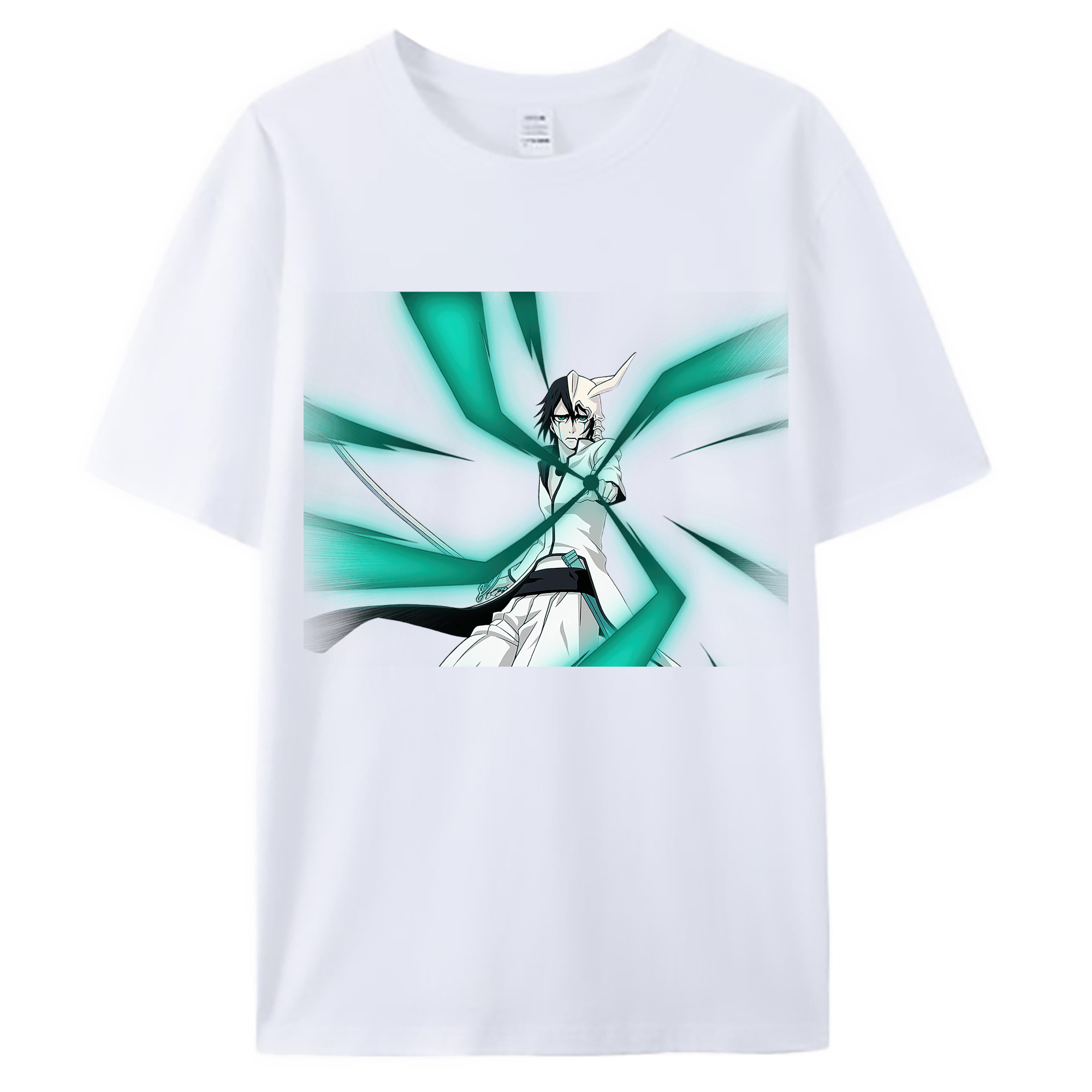 （画像用） ブリーチ ウルキオラ·シファー BLEACH Ulquiorra cifer 綿100％ メンズ半袖Tシャツ｜肌触りやわらか＆通気性