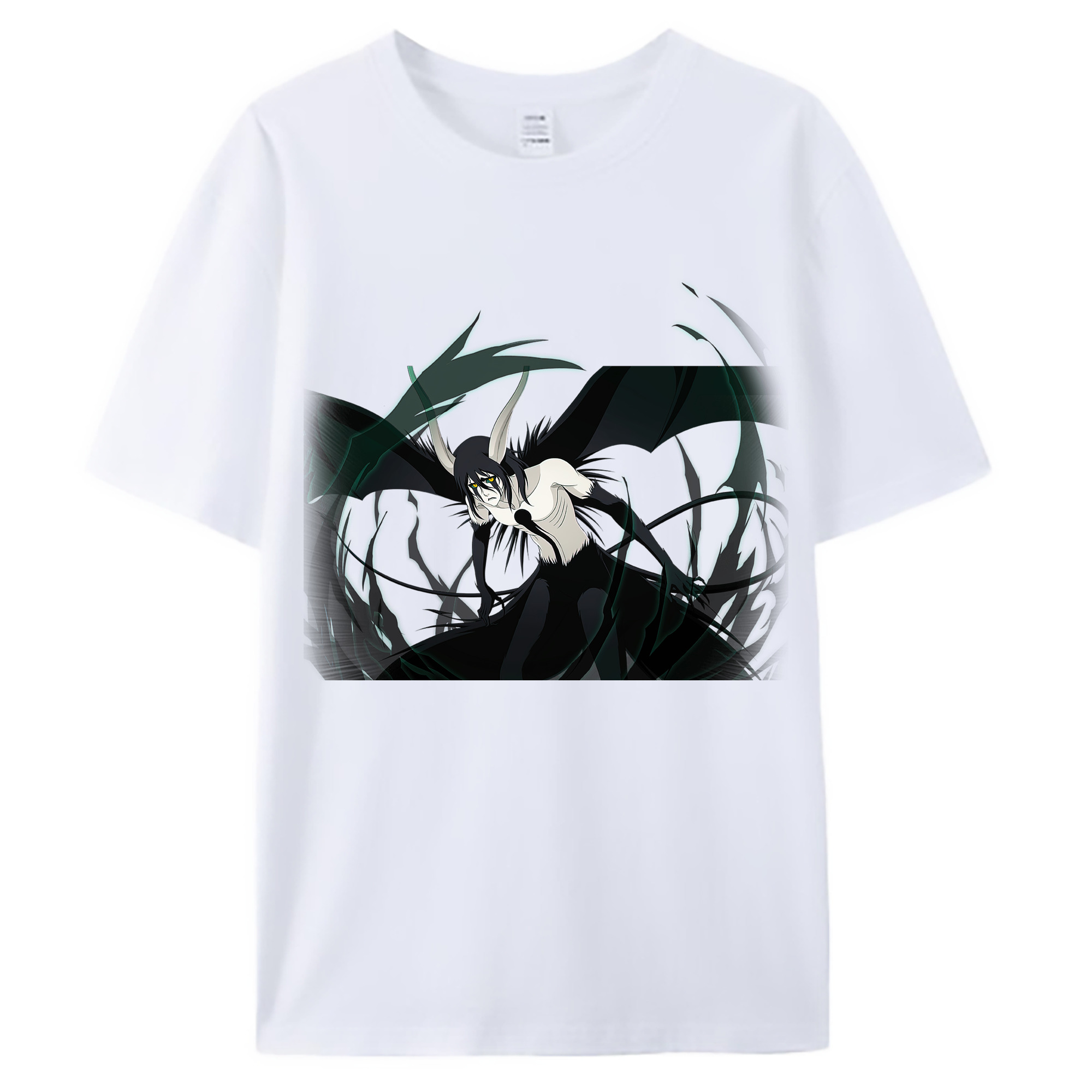 （画像用） ブリーチ ウルキオラ·シファー BLEACH Ulquiorra cifer 綿100％ メンズ半袖Tシャツ｜肌触りやわらか＆通気性