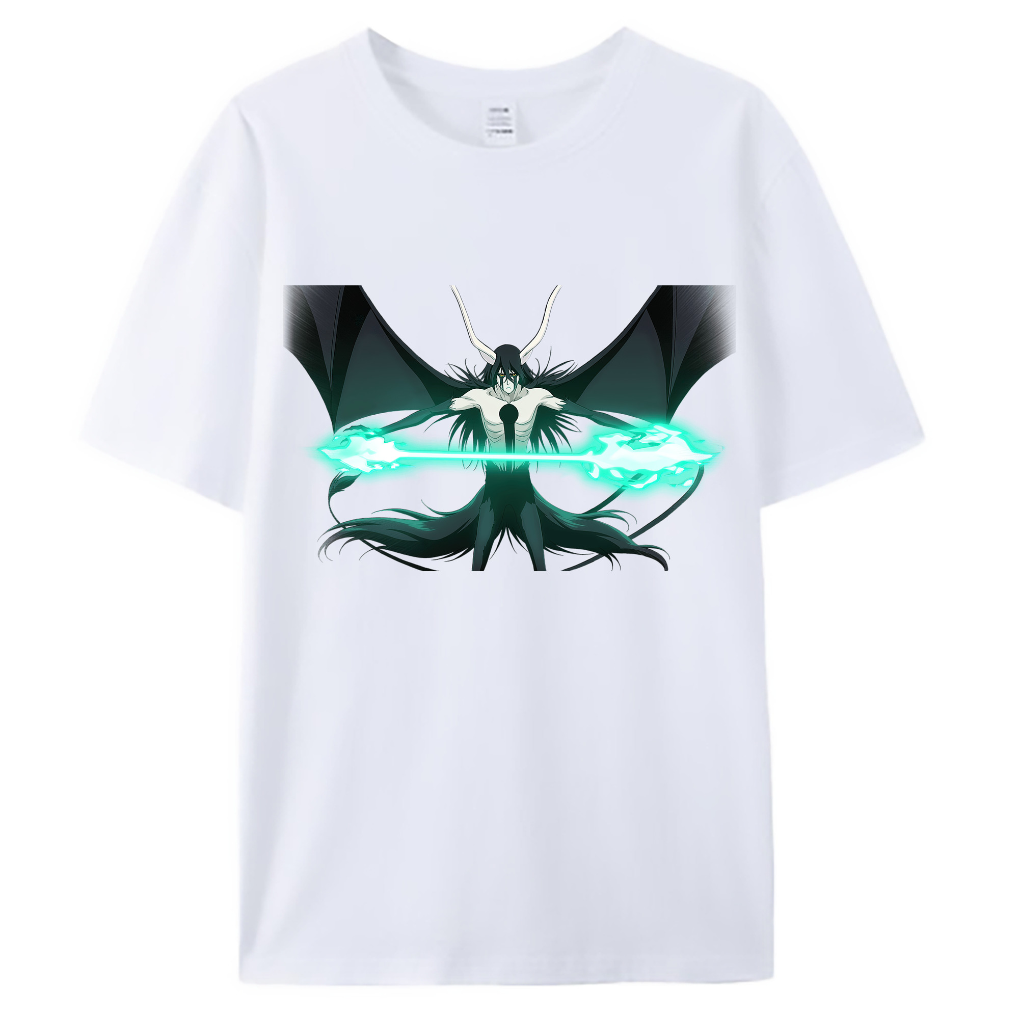 （画像用） ブリーチ ウルキオラ·シファー BLEACH Ulquiorra cifer 綿100％ メンズ半袖Tシャツ｜肌触りやわらか＆通気性