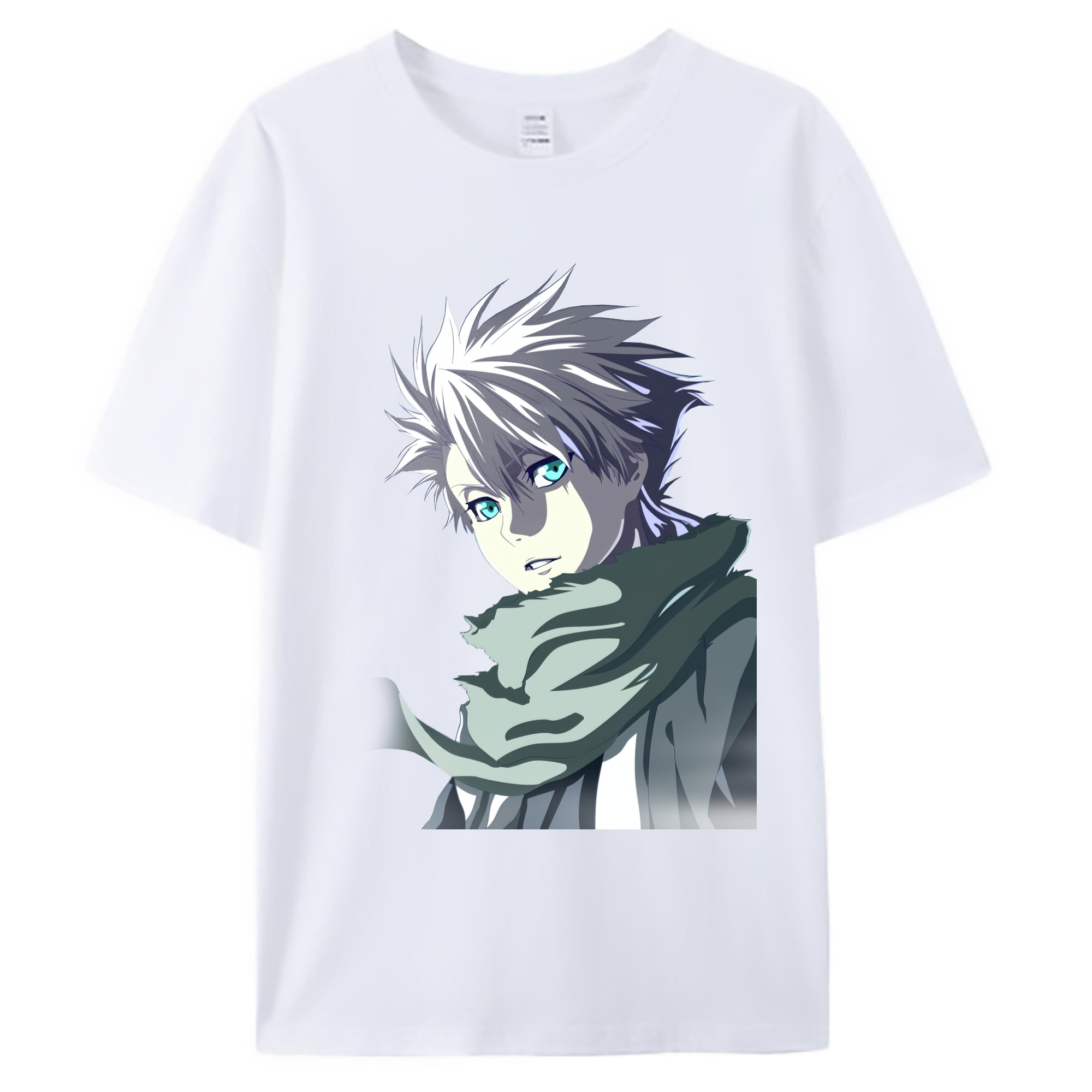 （画像用） ブリーチ 日番谷冬獅郎（ひつがや とうしろう） BLEACH Hitsugaya Toushirou 綿100％ メンズ半袖Tシャツ｜肌触りやわらか＆通気性