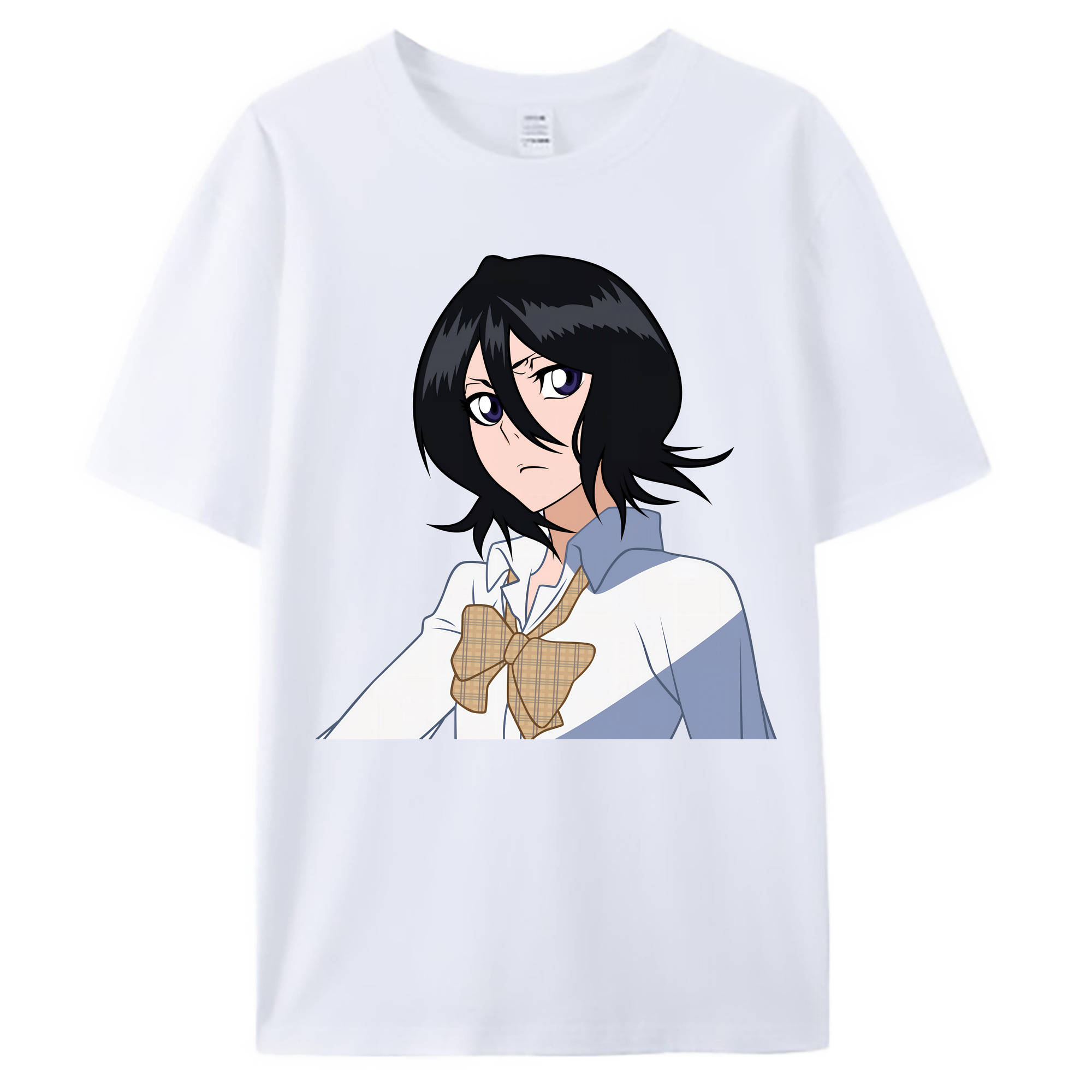 （画像用） ブリーチ 朽木ルキア BLEACH Kuchiki Rukia 綿100％ メンズ半袖Tシャツ｜肌触りやわらか＆通気性