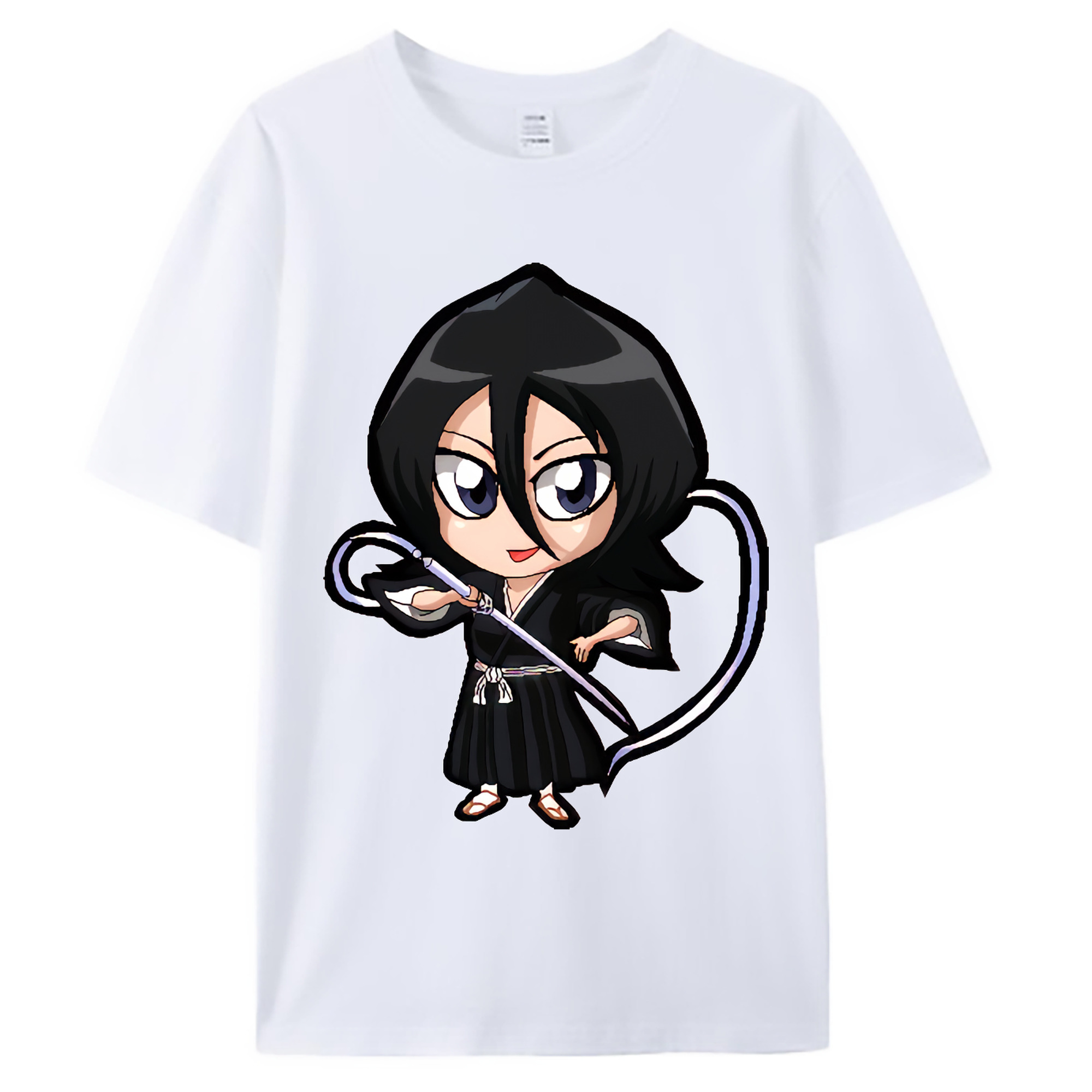 （画像用） ブリーチ 朽木ルキア BLEACH Kuchiki Rukia 綿100％ メンズ半袖Tシャツ｜肌触りやわらか＆通気性