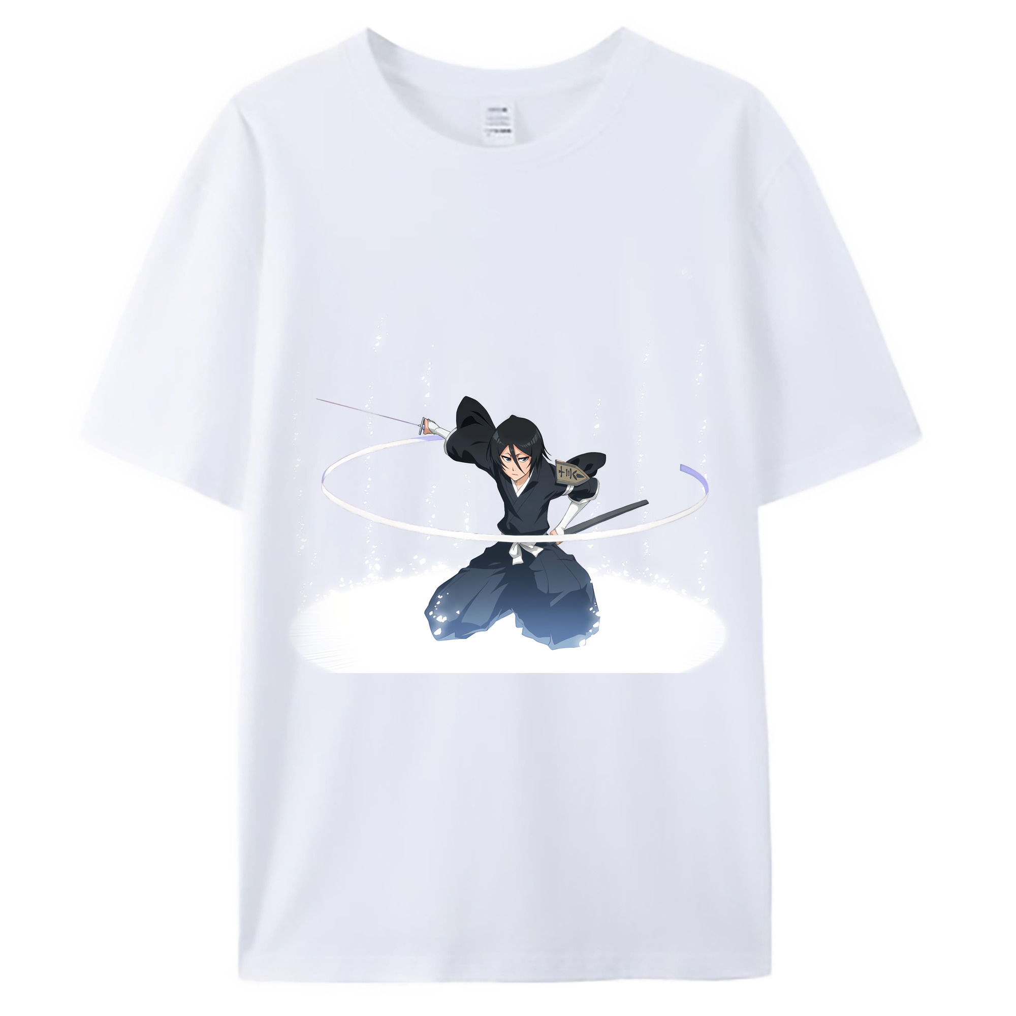 （画像用） ブリーチ 朽木ルキア BLEACH Kuchiki Rukia 綿100％ メンズ半袖Tシャツ｜肌触りやわらか＆通気性