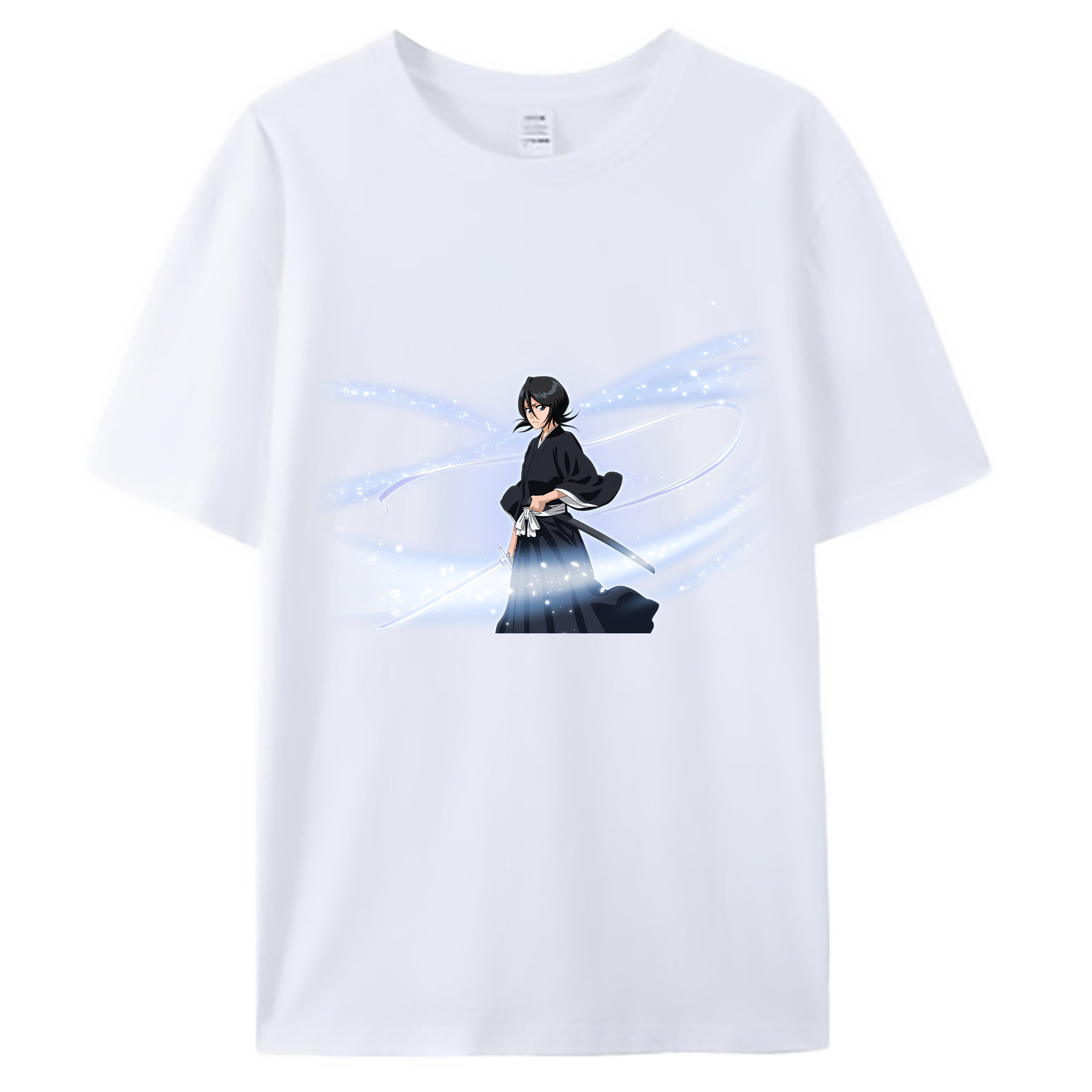 （画像用） ブリーチ 朽木ルキア BLEACH Kuchiki Rukia 綿100％ メンズ半袖Tシャツ｜肌触りやわらか＆通気性