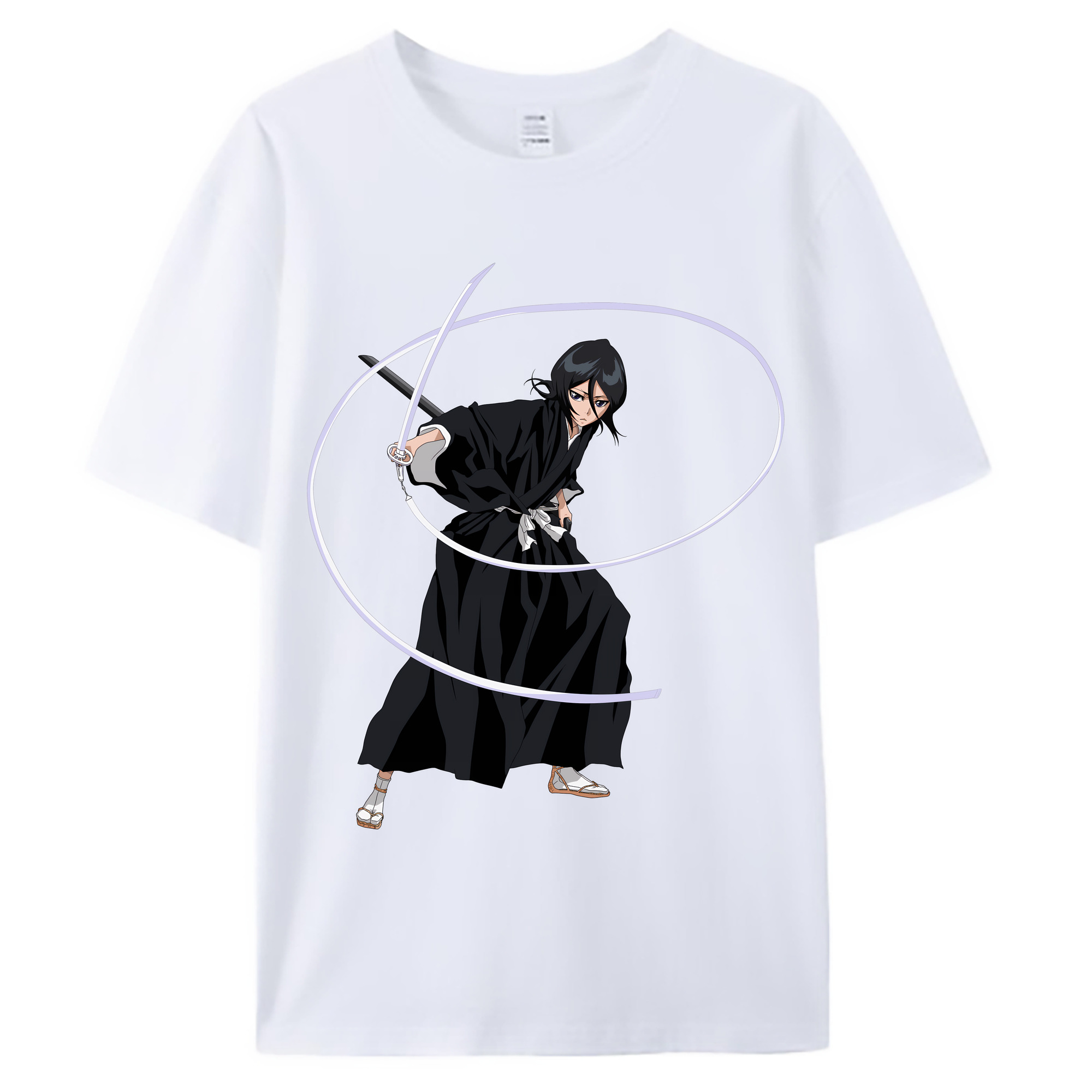 （画像用） ブリーチ 朽木ルキア BLEACH Kuchiki Rukia 綿100％ メンズ半袖Tシャツ｜肌触りやわらか＆通気性