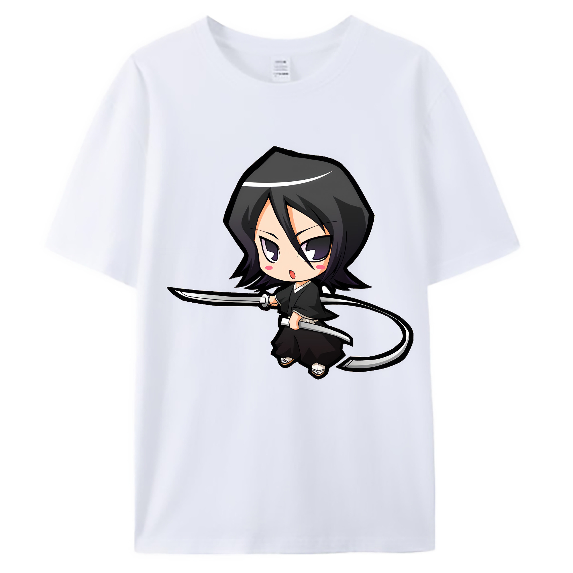 （画像用） ブリーチ 朽木ルキア BLEACH Kuchiki Rukia 綿100％ メンズ半袖Tシャツ｜肌触りやわらか＆通気性