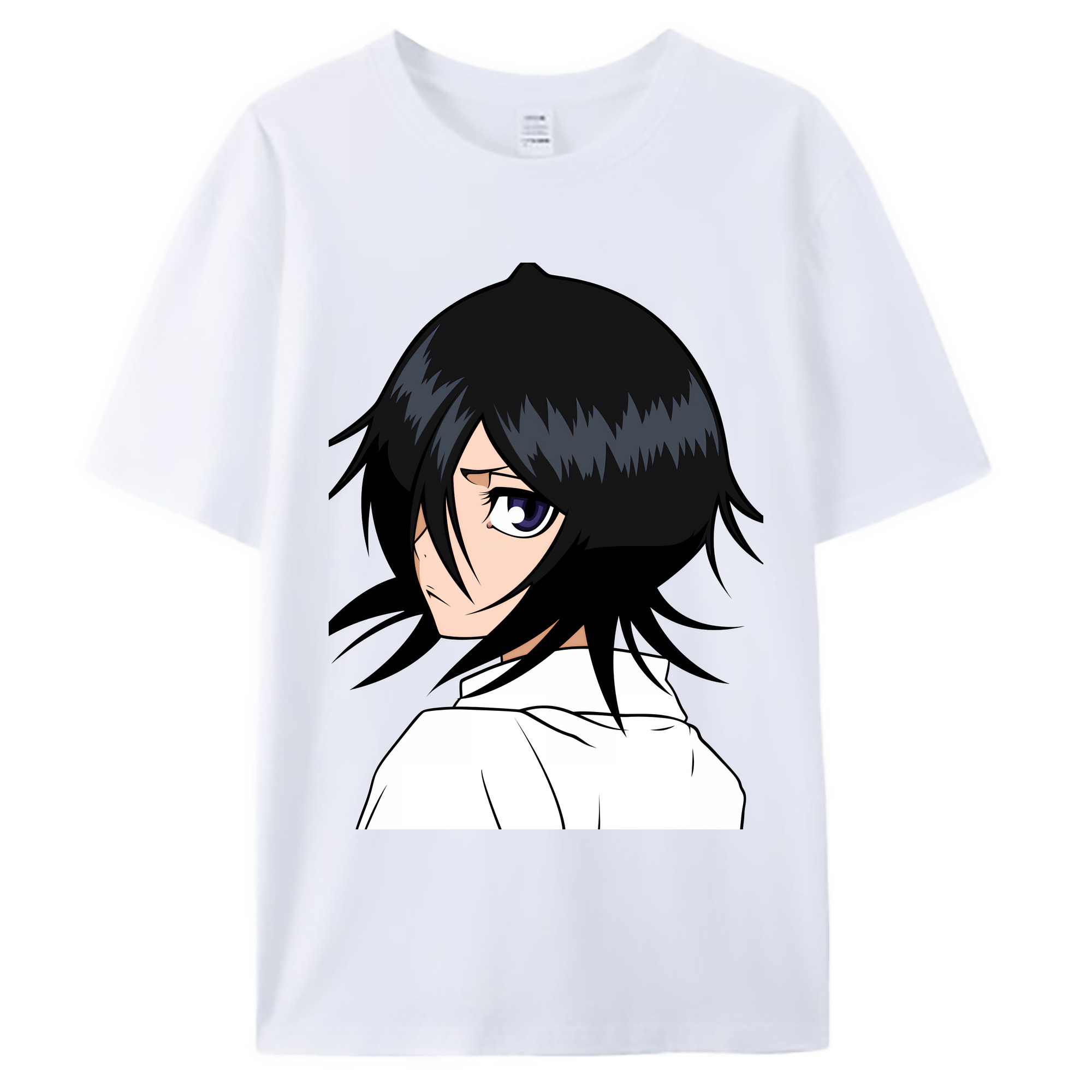 （画像用） ブリーチ 朽木ルキア BLEACH Kuchiki Rukia 綿100％ メンズ半袖Tシャツ｜肌触りやわらか＆通気性