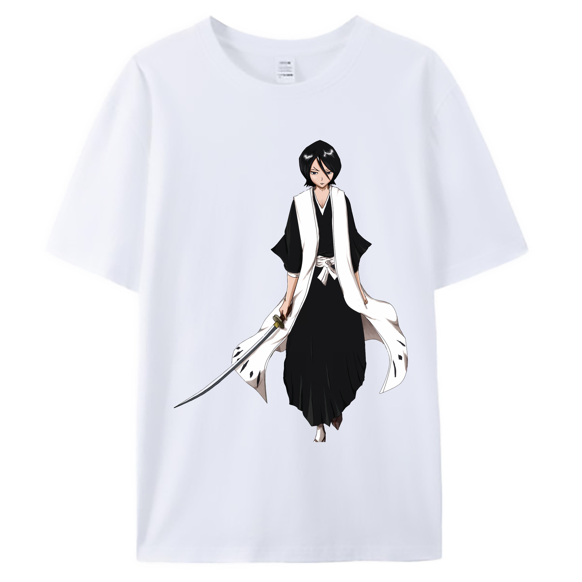 （画像用） ブリーチ 朽木ルキア BLEACH Kuchiki Rukia 綿100％ メンズ半袖Tシャツ｜肌触りやわらか＆通気性