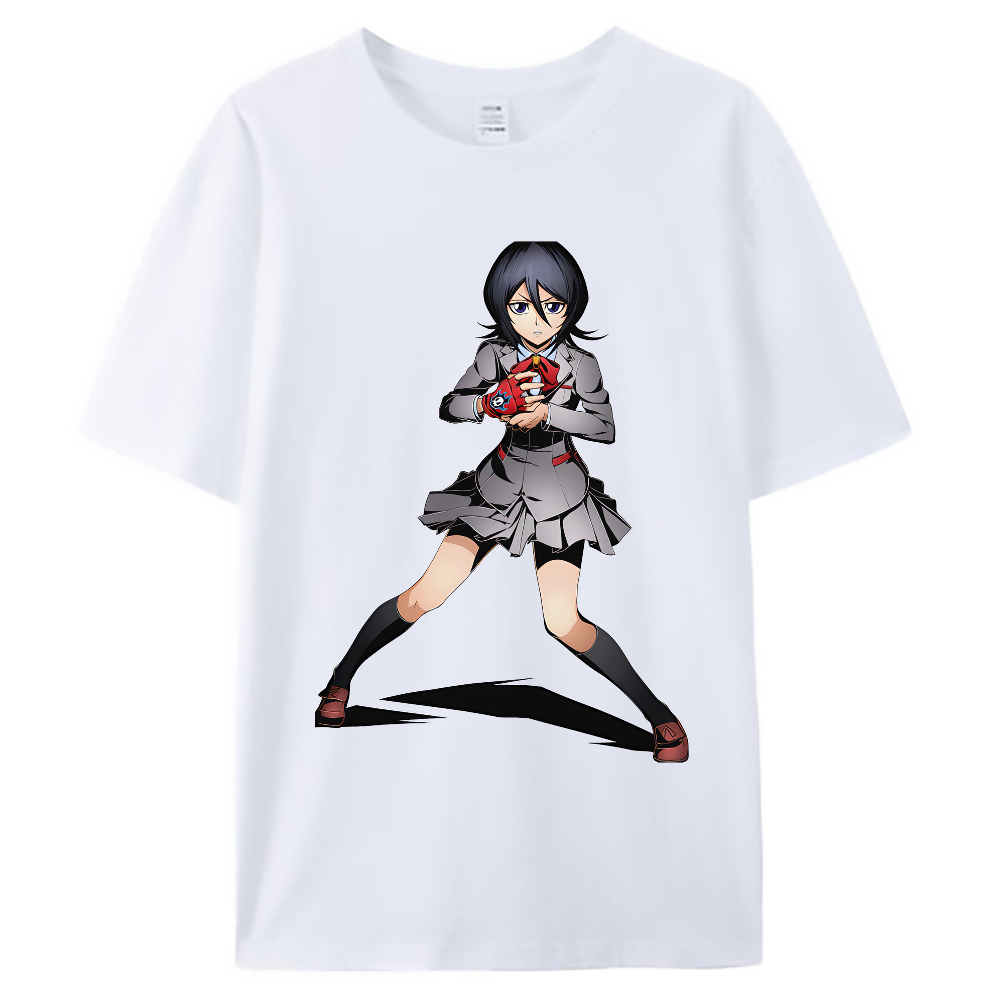 （画像用） ブリーチ 朽木ルキア BLEACH Kuchiki Rukia 綿100％ メンズ半袖Tシャツ｜肌触りやわらか＆通気性