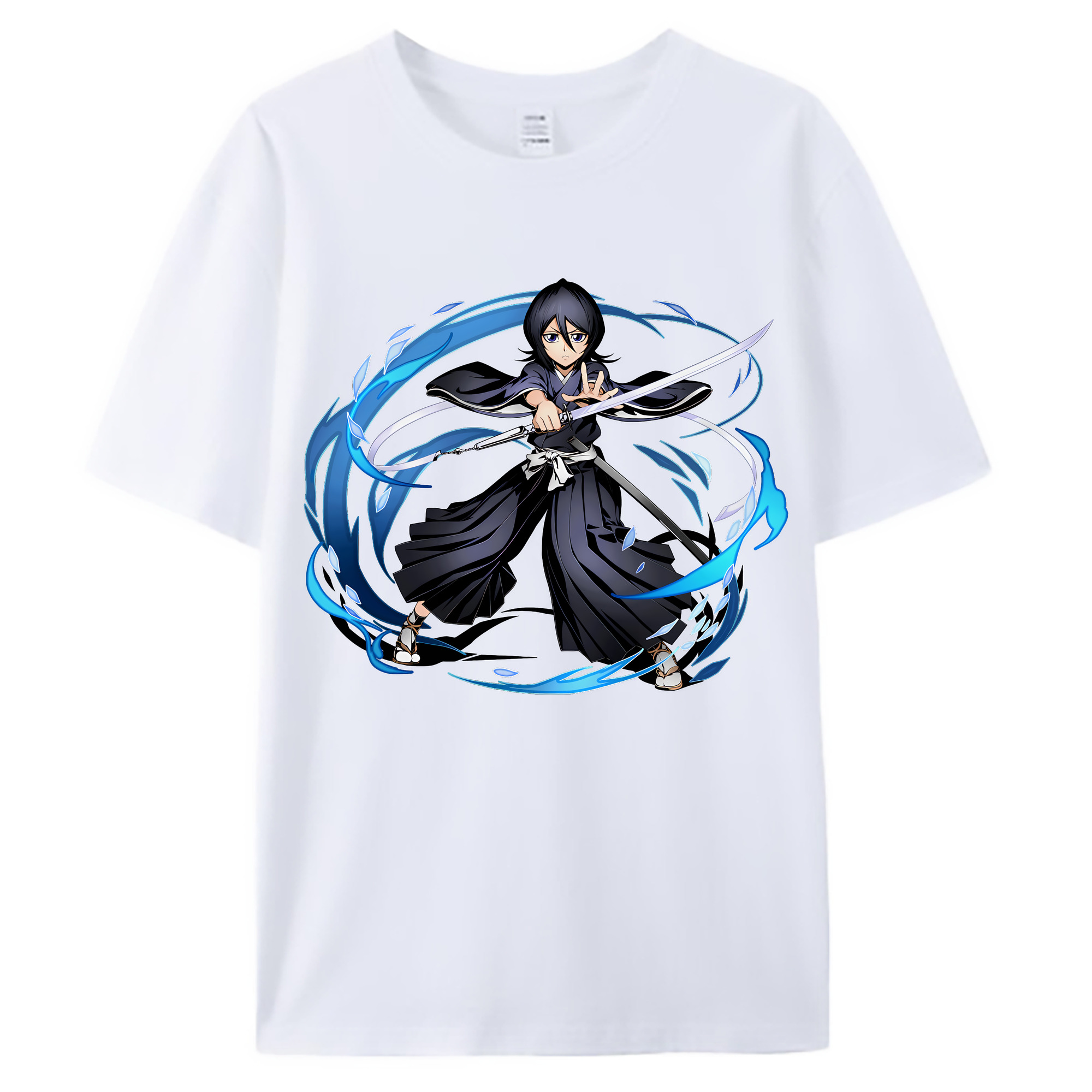 （画像用） ブリーチ 朽木ルキア BLEACH Kuchiki Rukia 綿100％ メンズ半袖Tシャツ｜肌触りやわらか＆通気性