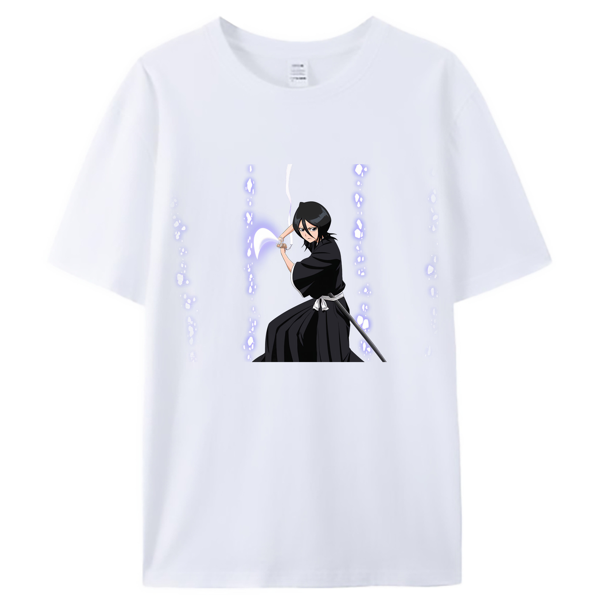 （画像用） ブリーチ 朽木ルキア BLEACH Kuchiki Rukia 綿100％ メンズ半袖Tシャツ｜肌触りやわらか＆通気性