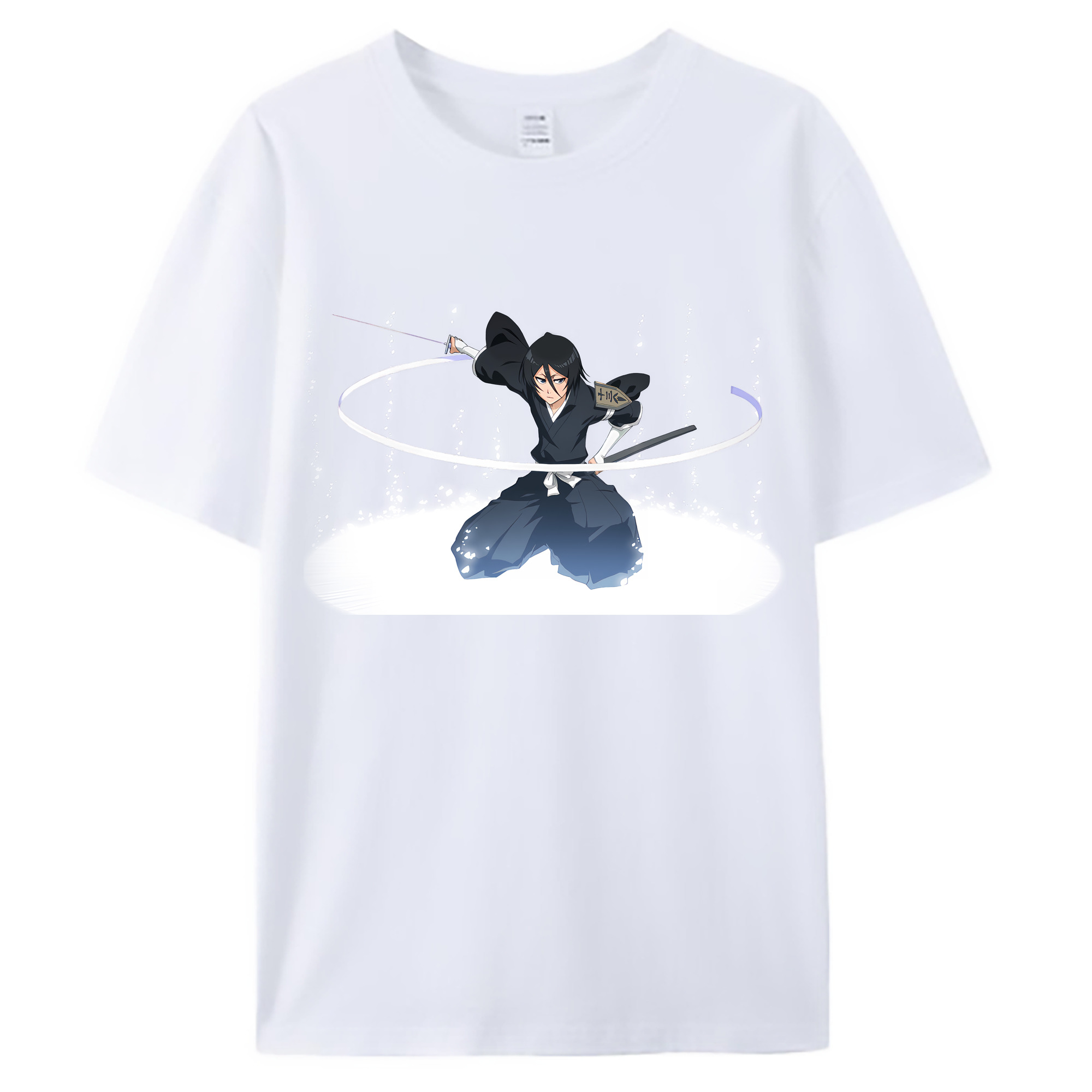 （画像用） ブリーチ 朽木ルキア BLEACH Kuchiki Rukia 綿100％ メンズ半袖Tシャツ｜肌触りやわらか＆通気性
