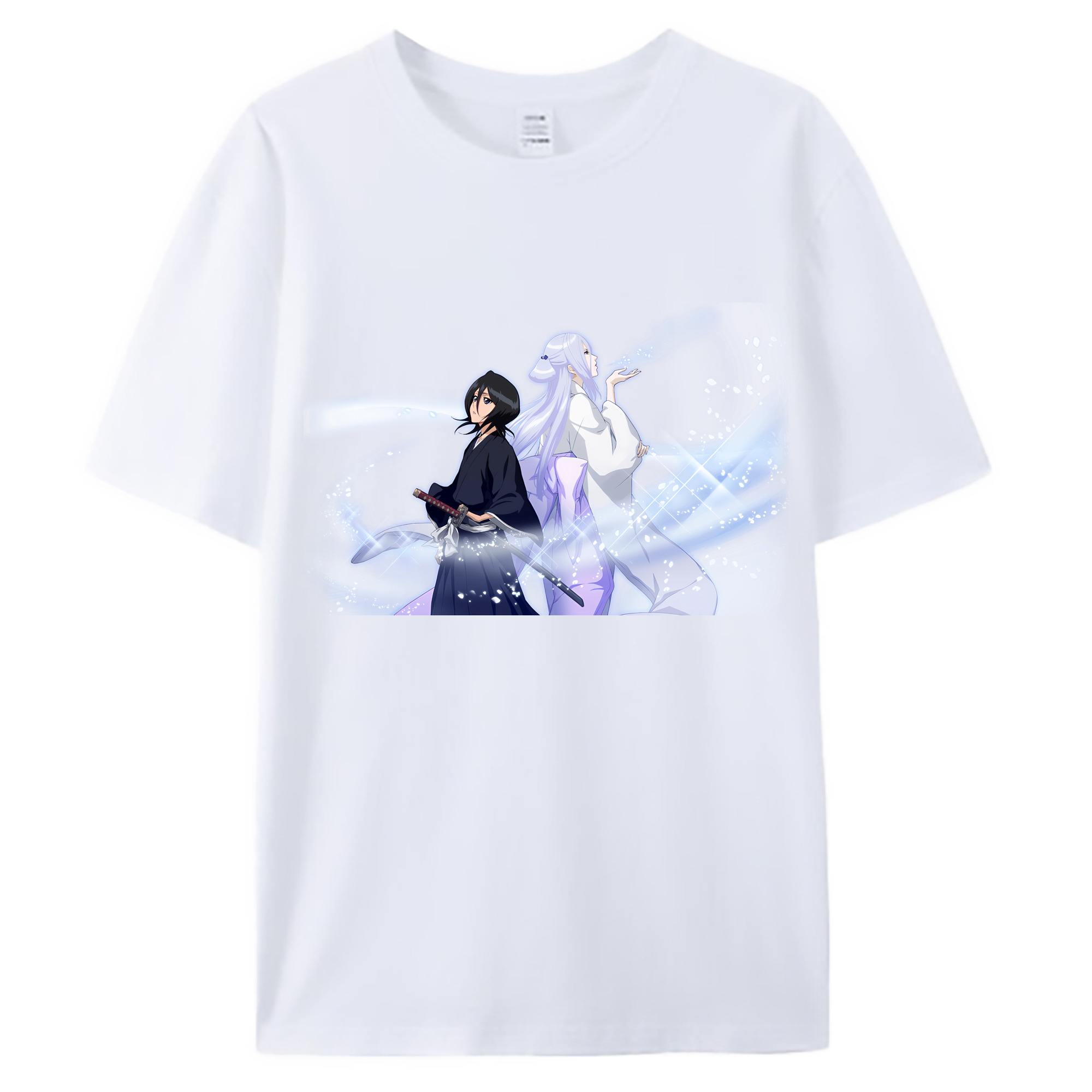 （画像用） ブリーチ 朽木ルキア BLEACH Kuchiki Rukia 綿100％ メンズ半袖Tシャツ｜肌触りやわらか＆通気性