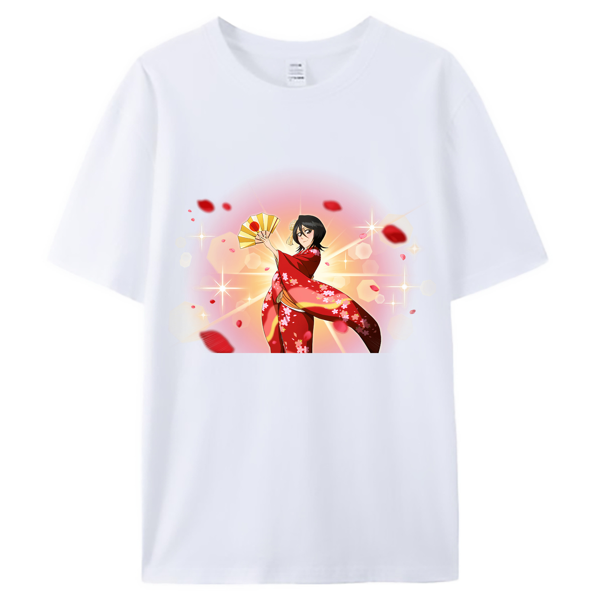 （画像用） ブリーチ 朽木ルキア BLEACH Kuchiki Rukia 綿100％ メンズ半袖Tシャツ｜肌触りやわらか＆通気性