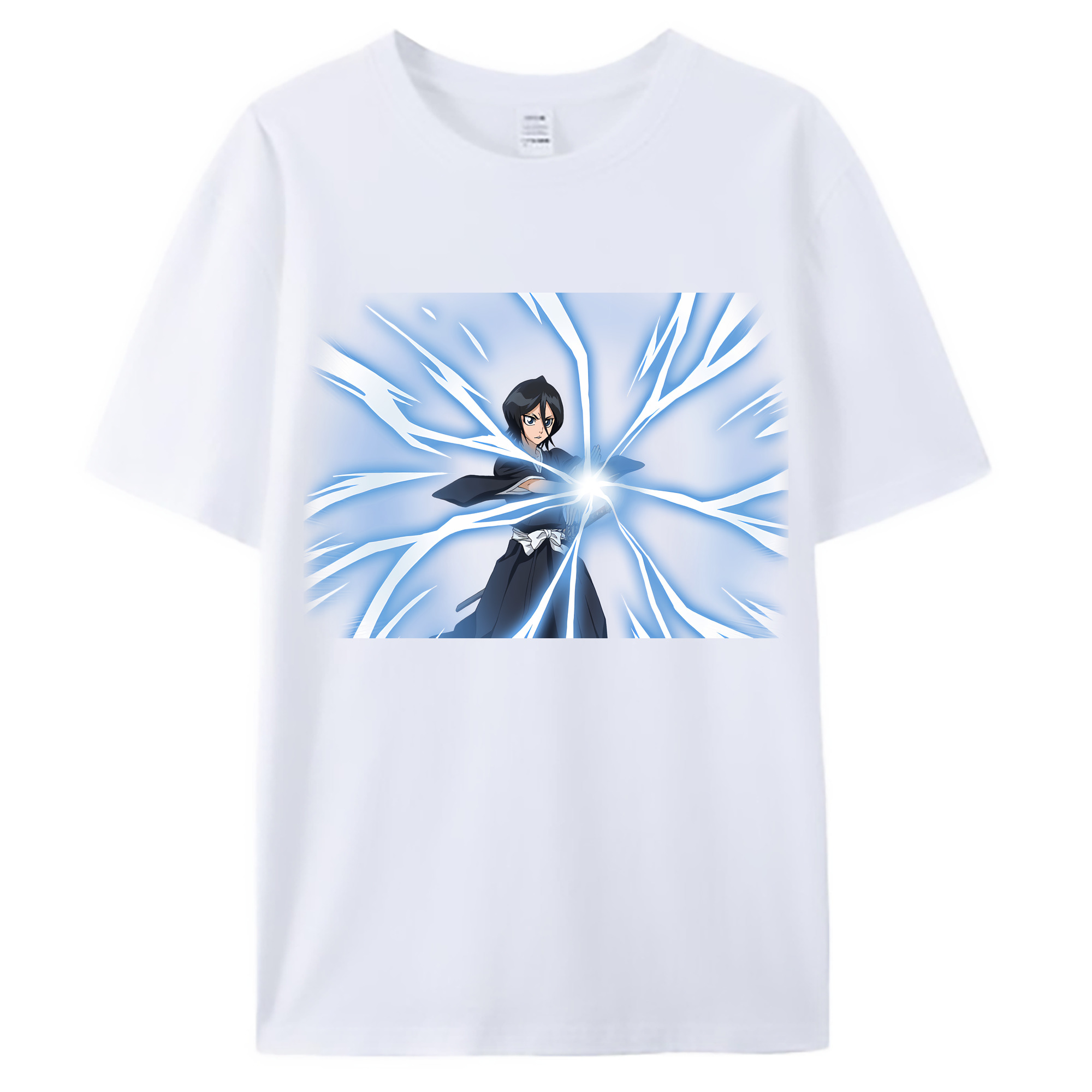 （画像用） ブリーチ 朽木ルキア BLEACH Kuchiki Rukia 綿100％ メンズ半袖Tシャツ｜肌触りやわらか＆通気性