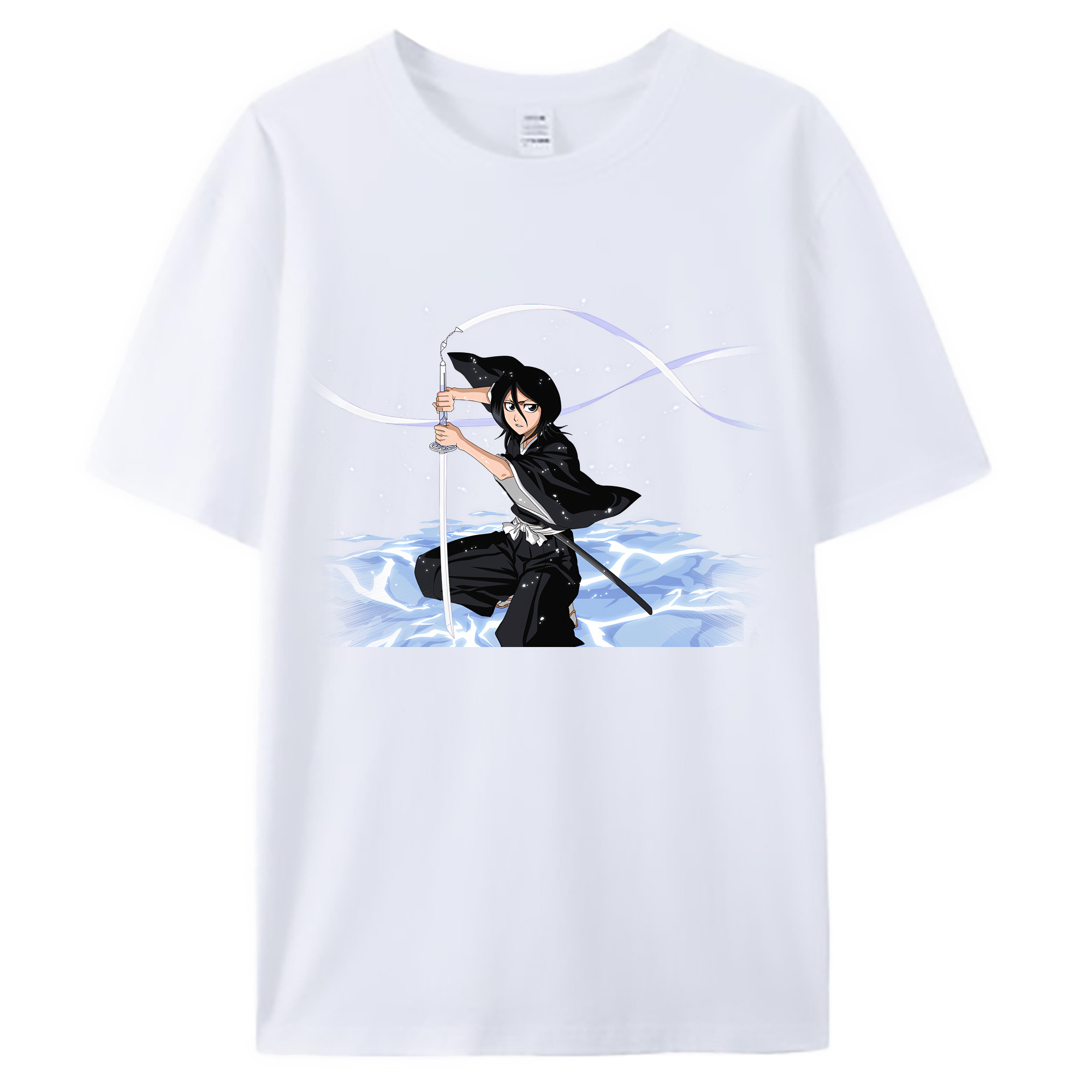 （画像用） ブリーチ 朽木ルキア BLEACH Kuchiki Rukia 綿100％ メンズ半袖Tシャツ｜肌触りやわらか＆通気性