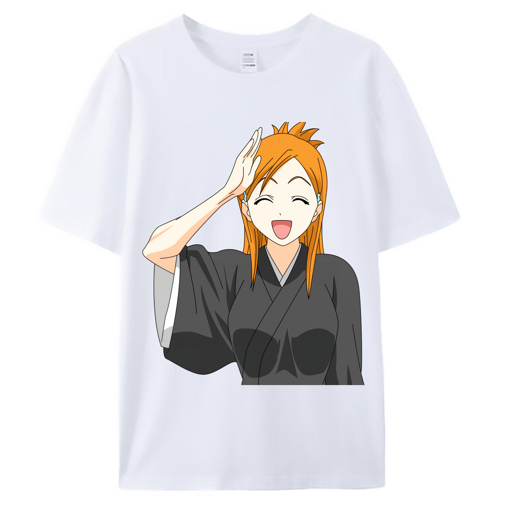 （画像用） ブリーチ 井上織姫（いのうえおりひめ） BLEACH Inoue Orihime 綿100％ メンズ半袖Tシャツ｜肌触りやわらか＆通気性